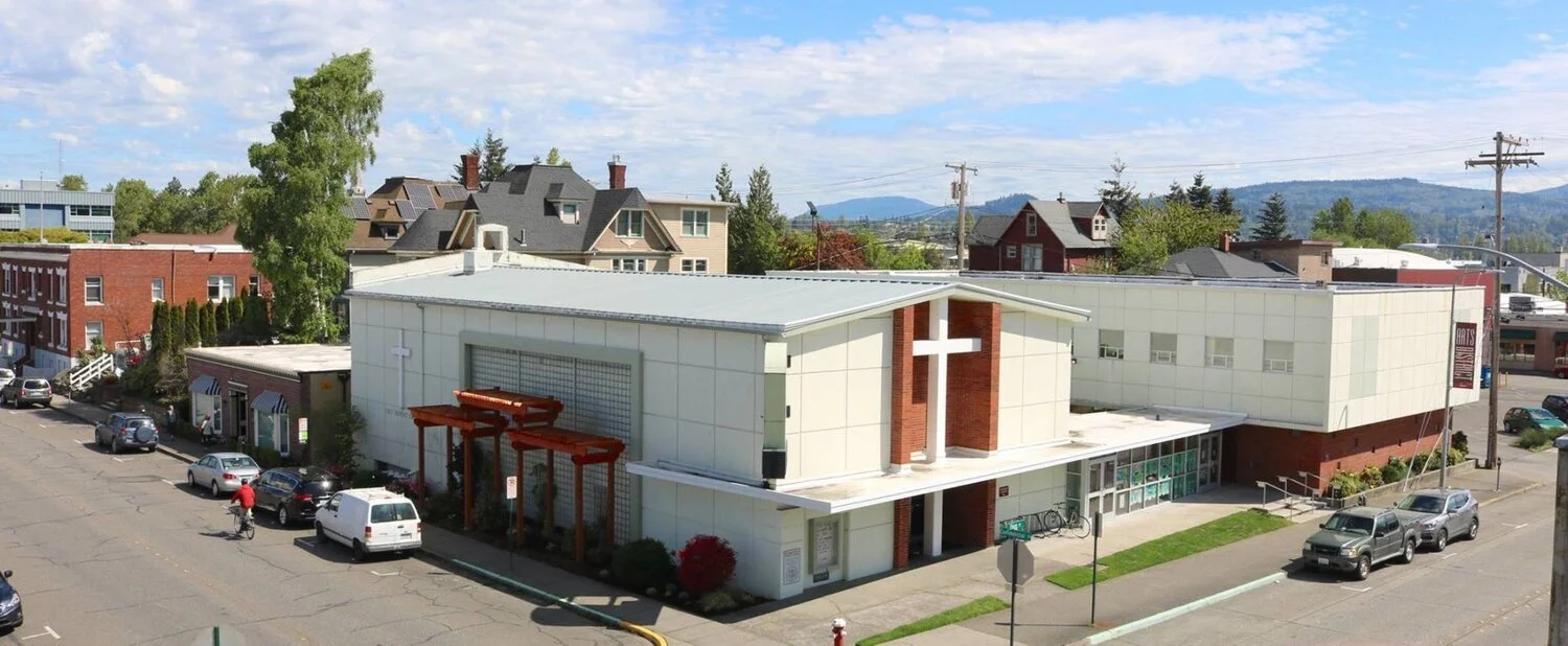 Event will take place at First Baptist (110 Flora Street) inside the covered courtyard behind the glass doors.