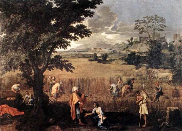“Ruth meets Boaz,” Artist: Nicolas Poussin, 1660