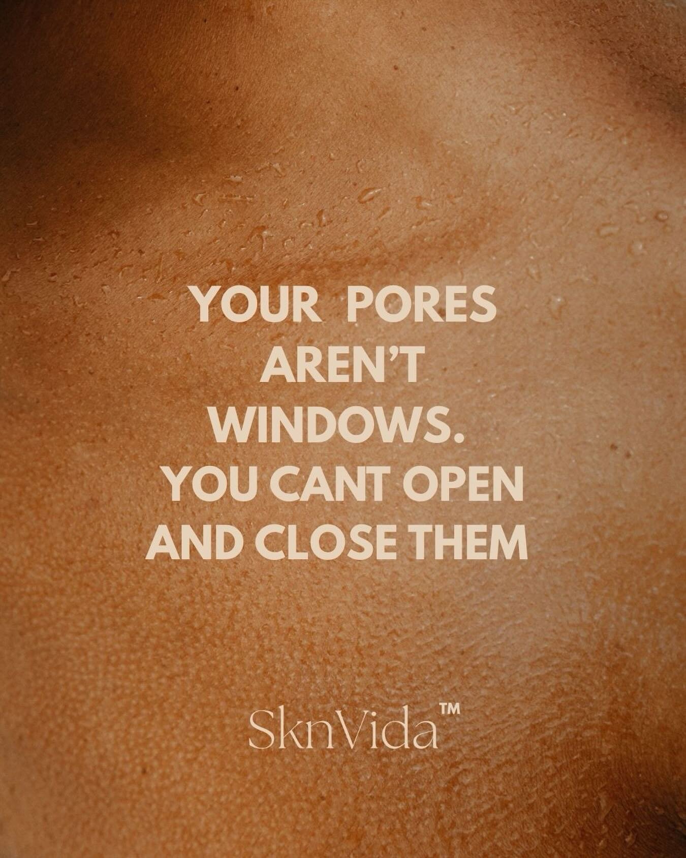 Let&rsquo;s talk about the &ldquo;poreless&rdquo; myth. ✨

Your pores aren&rsquo;t windows or doors they don&rsquo;t &ldquo;open&rdquo; and &ldquo;close&rdquo; on command.
They are essential channels that allow your skin to breathe and release the na