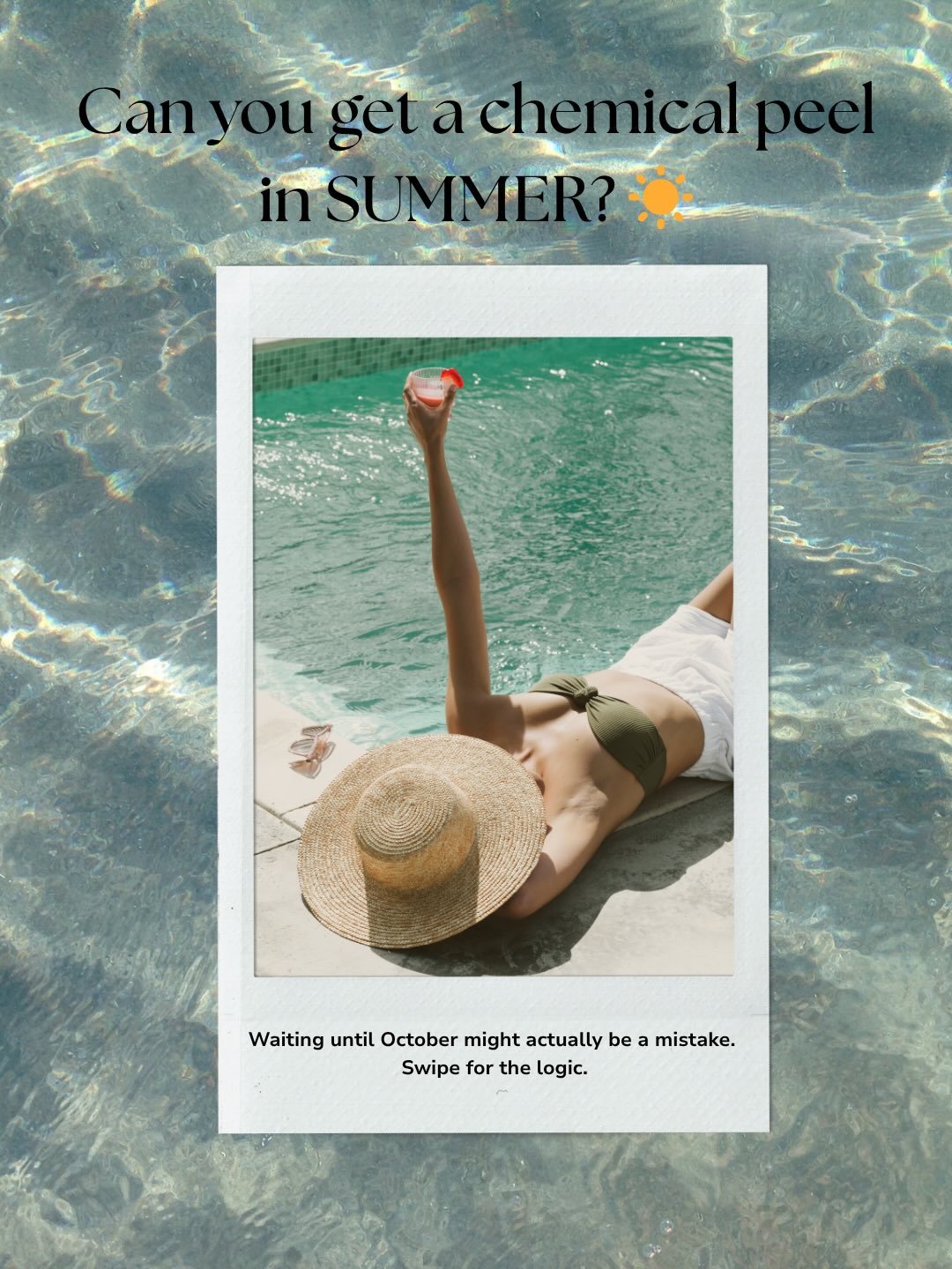 Let&rsquo;s clear up a common misconception about skin treatments and the sun. 🩺✨

As a practitioner, I often see patients pause their skin goals for 4 months because they believe chemical peels are strictly &lsquo;winter only.&rsquo; 
However, the 