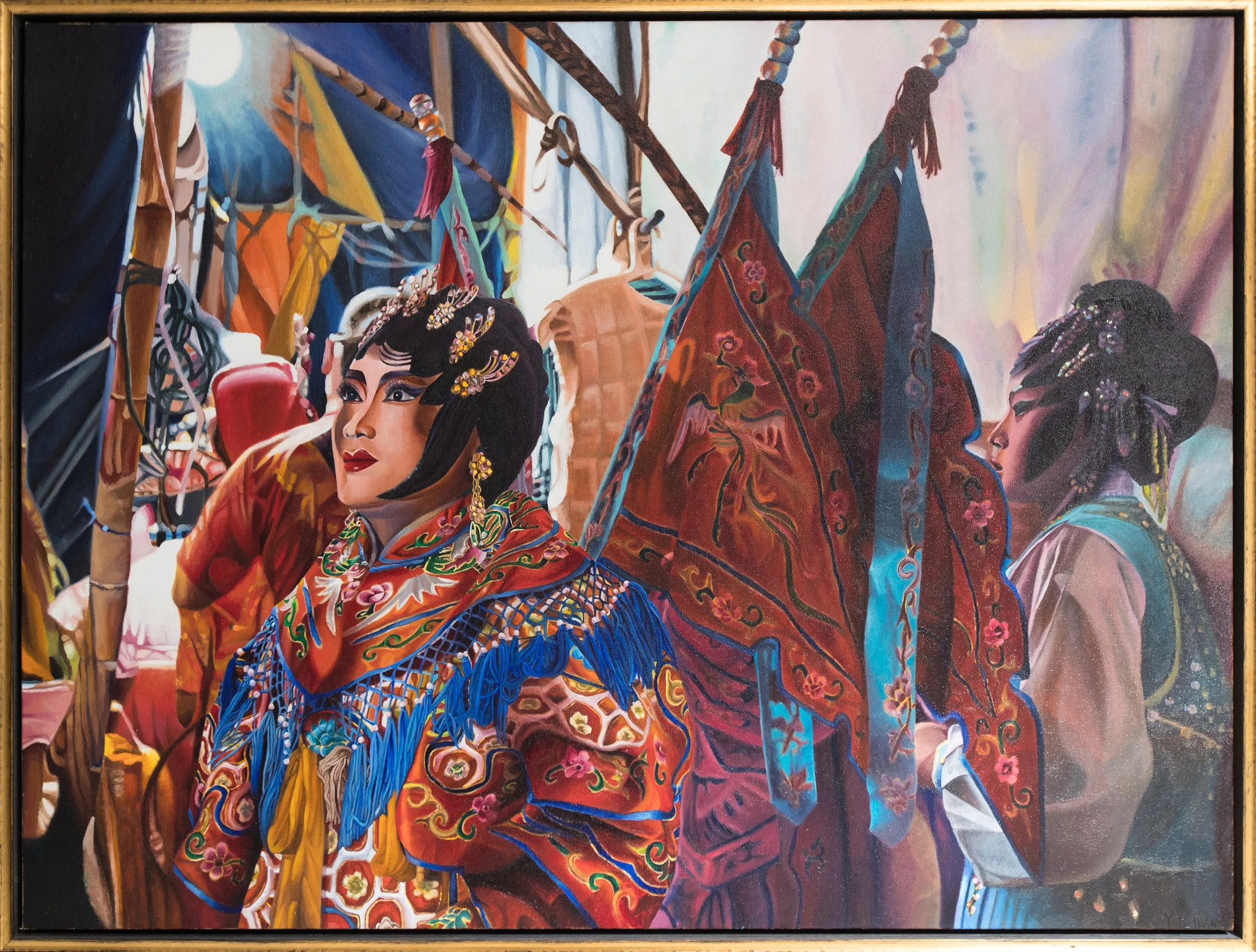Backstage, 48x36, Oil