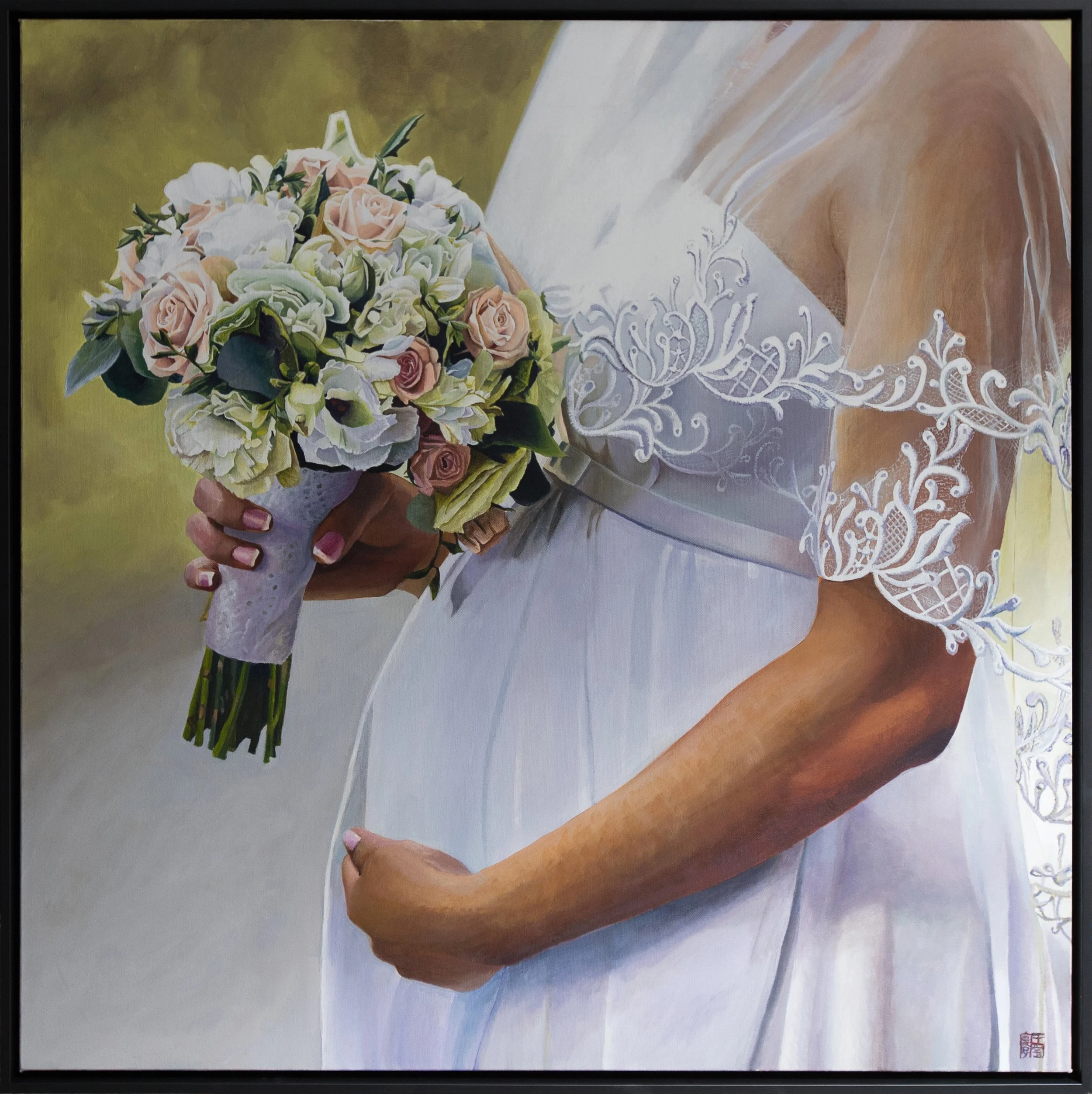 Pregnant Bride, 36x36, Acrylic