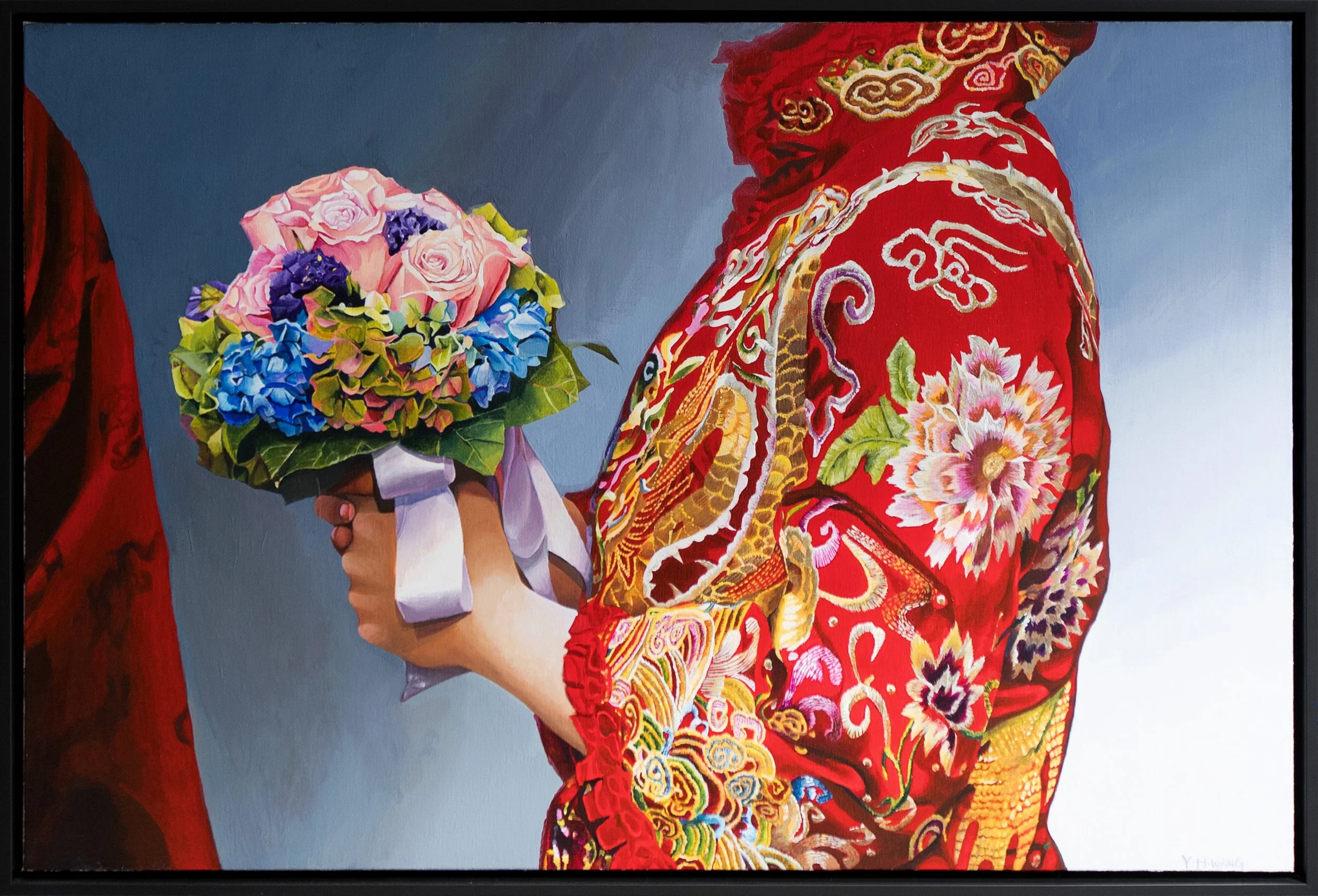 Chinese Bride, 36x24, Acrylic