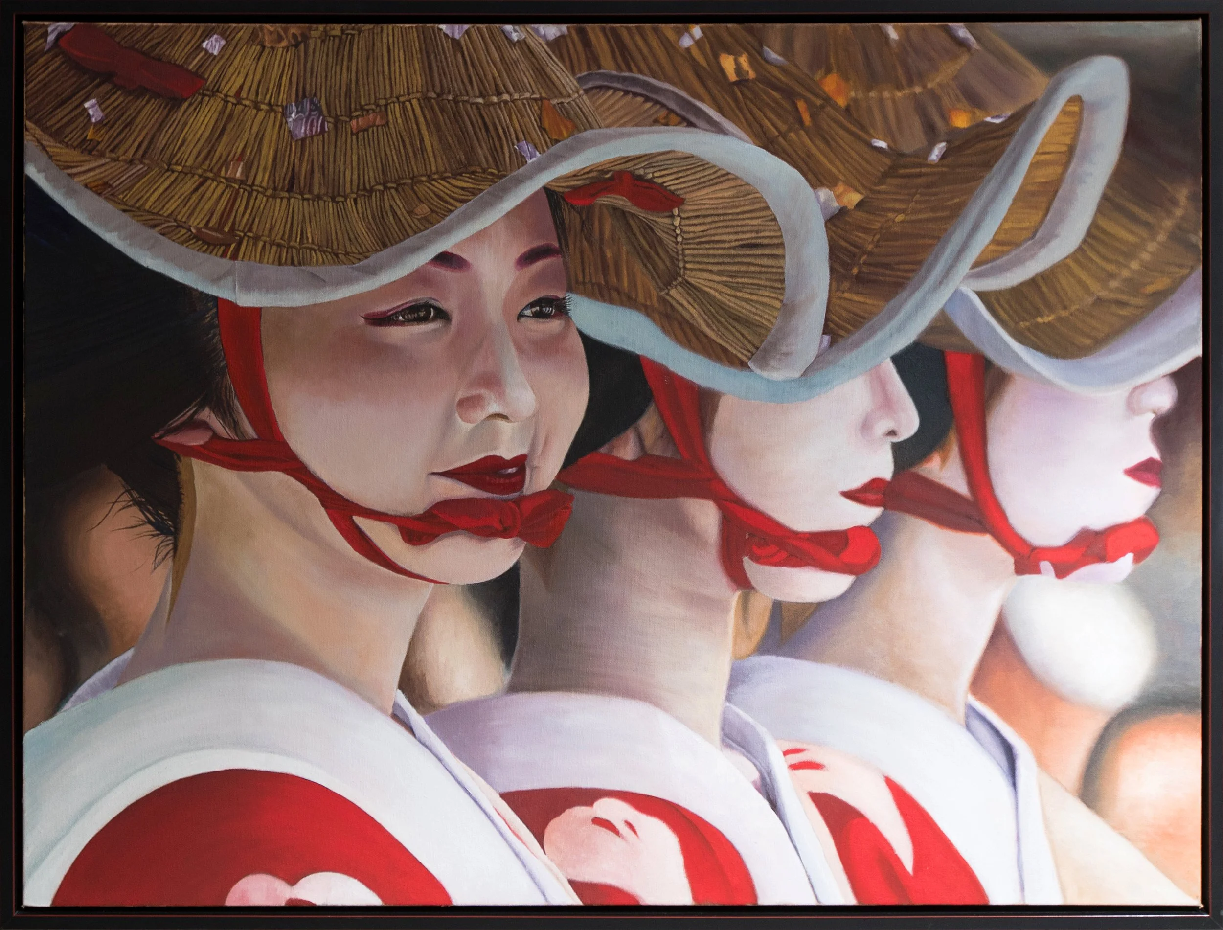 Three Geishas, 40x30, Acrylic