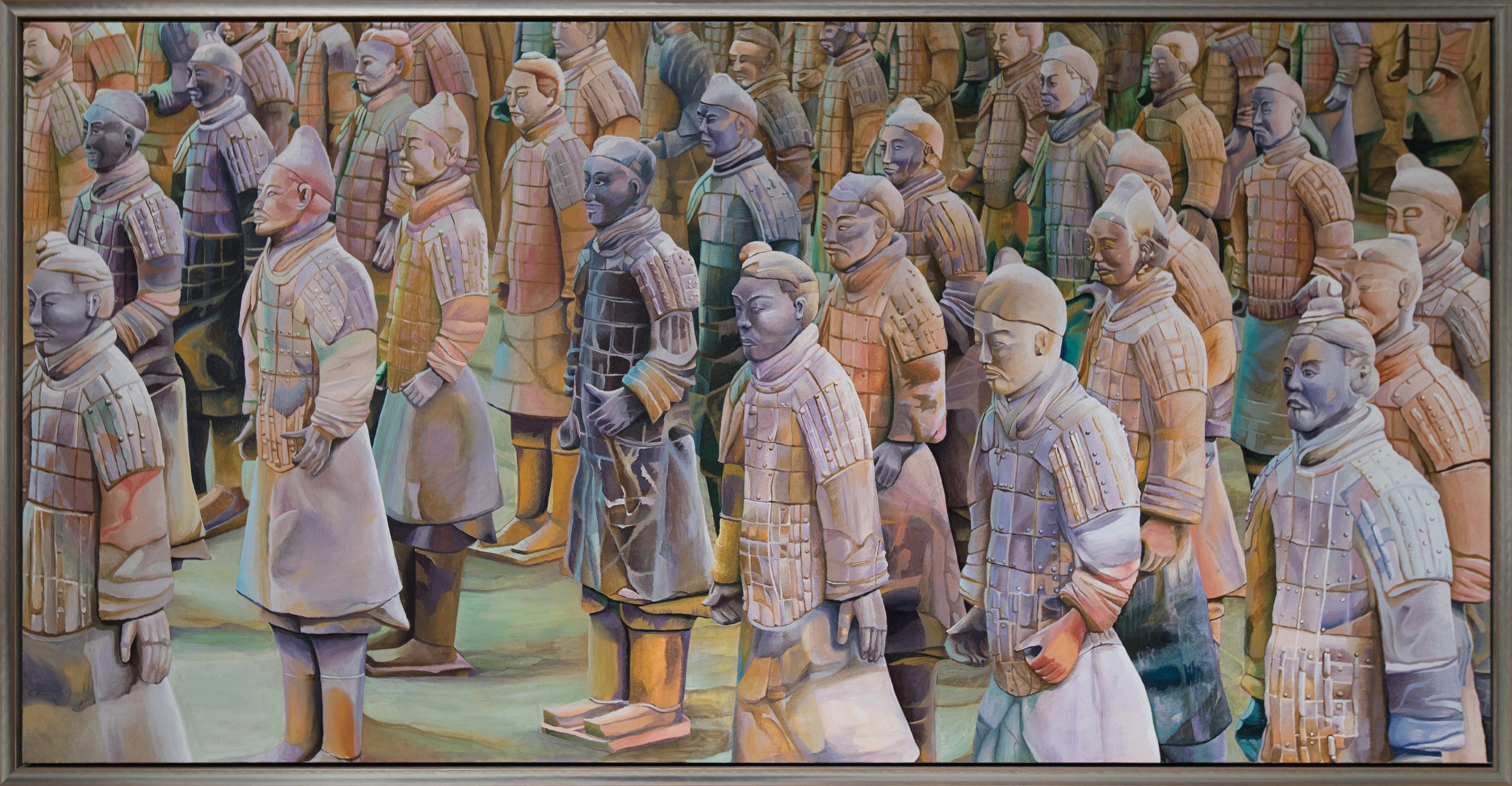 Terracotta Soldiers, 72x36, Acrylic