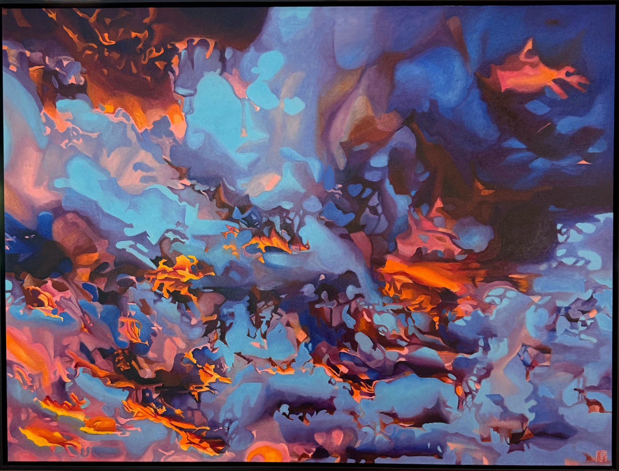 Winter Morning Sky, 48x36, Oil