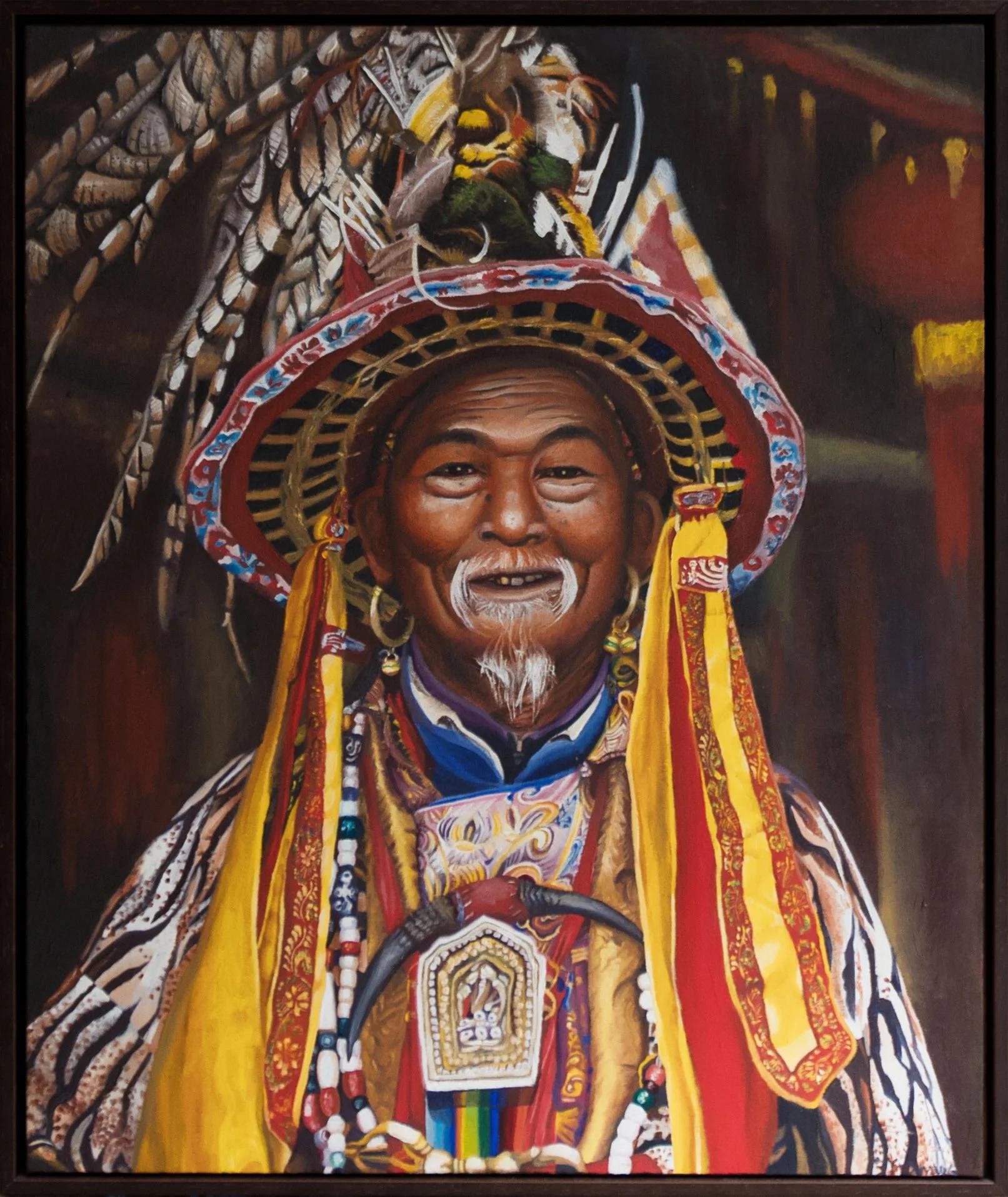 Tibetan Monk, 20x24, Oil