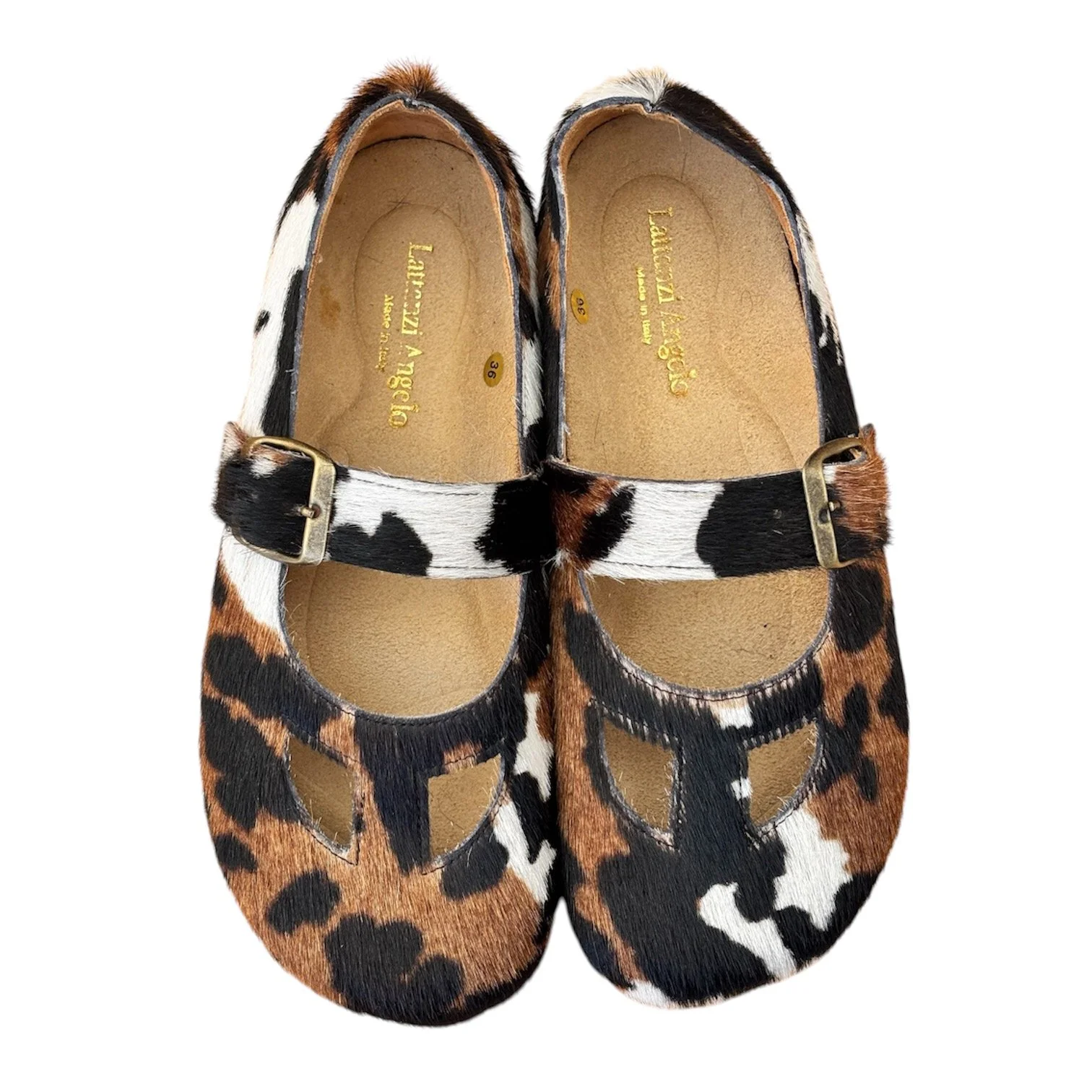 SCARPA OCCHIETTI "BEBE' " CAVALLINO MOTIVO MUCCA