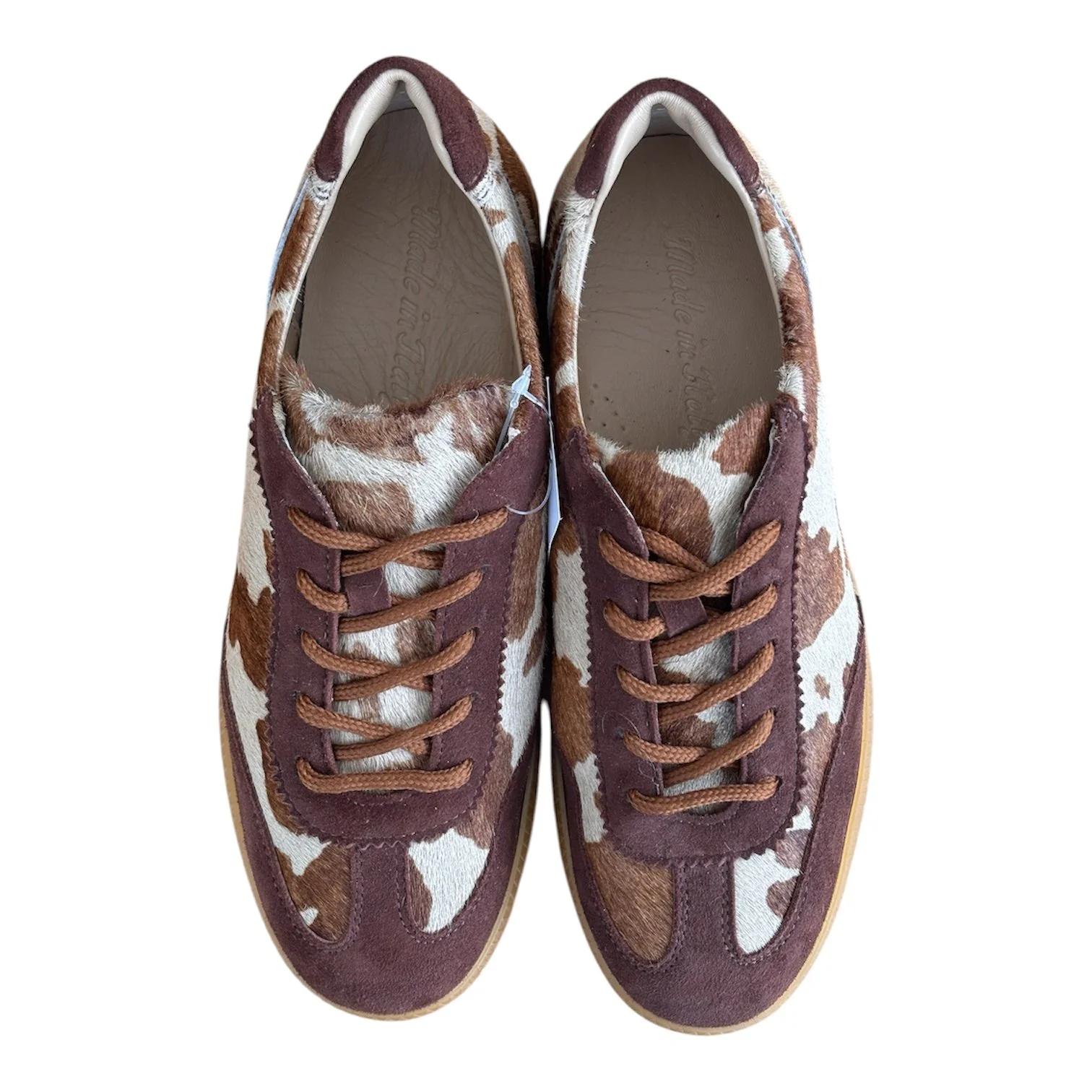 SNEAKERS IN CAVALLINO TRAMA MUCCA