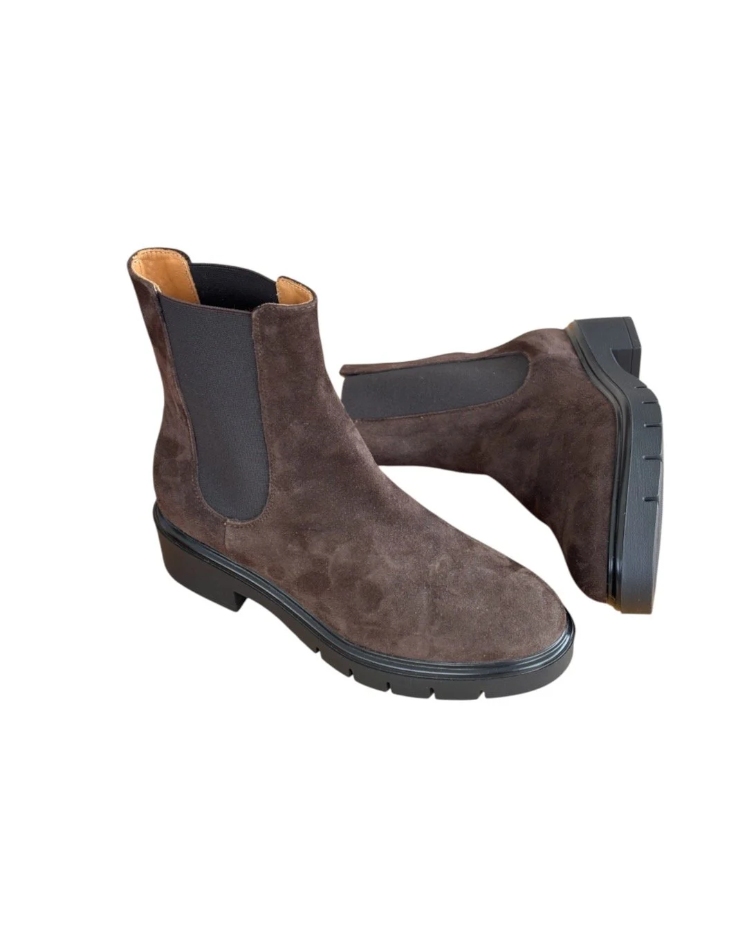 STIVALETTO IN NABUK CIOCCOLATO