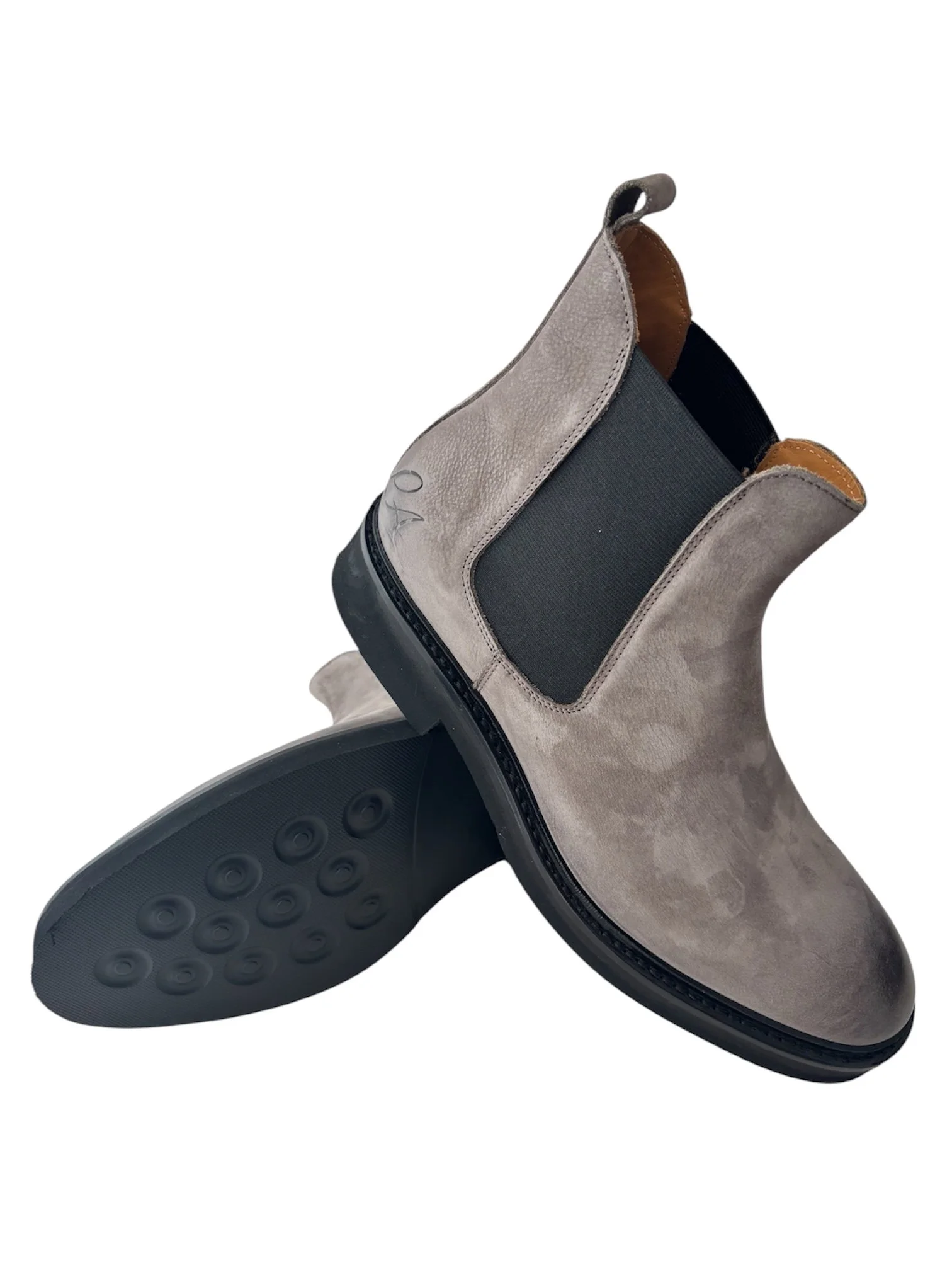 Stivaletto uomo nabuk grigio