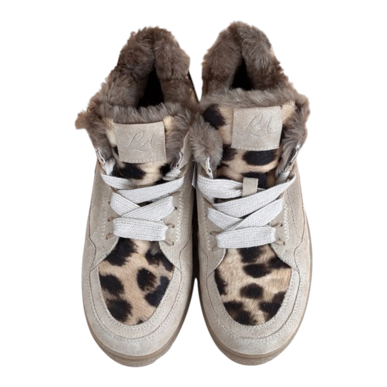 POLACCHINO DONNA IN NABUK BEIGE E CAVALLINO MOTIVO LEO