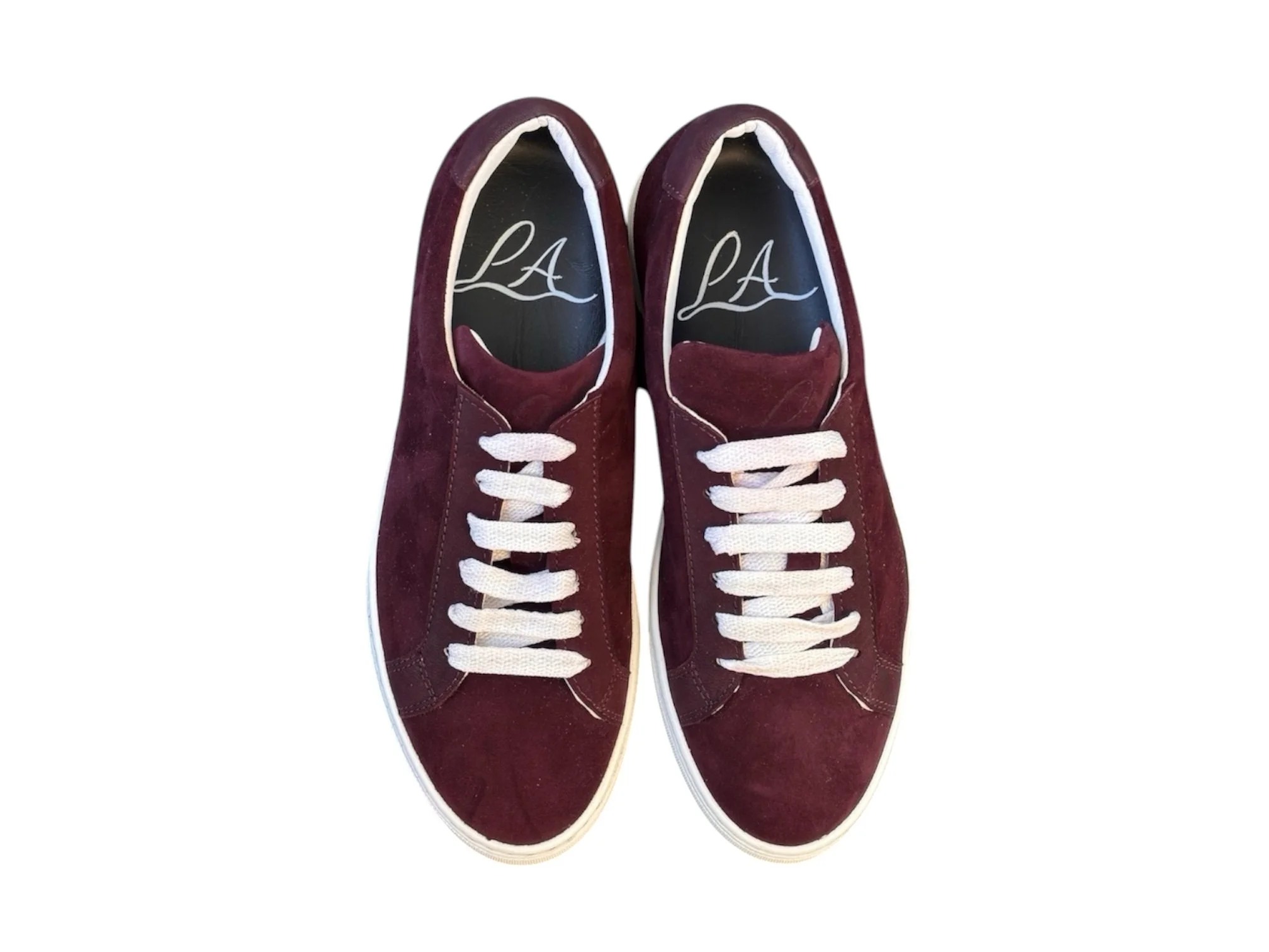 SNEAKERS IN CAMOSCIO BORDEAUX