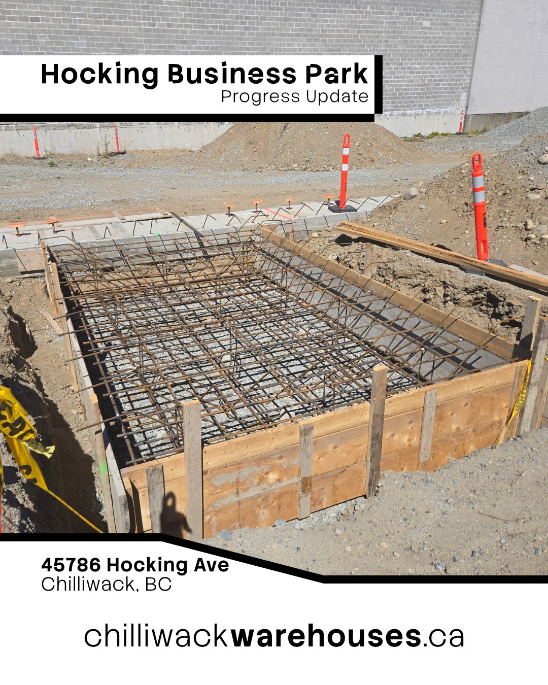 Another week of progress here at Hocking Business Park, where these Service Industrial warehouse units are coming together quickly. With completion scheduled for Spring 2027, walls will be standing in no time.  See website for details and unit plans.