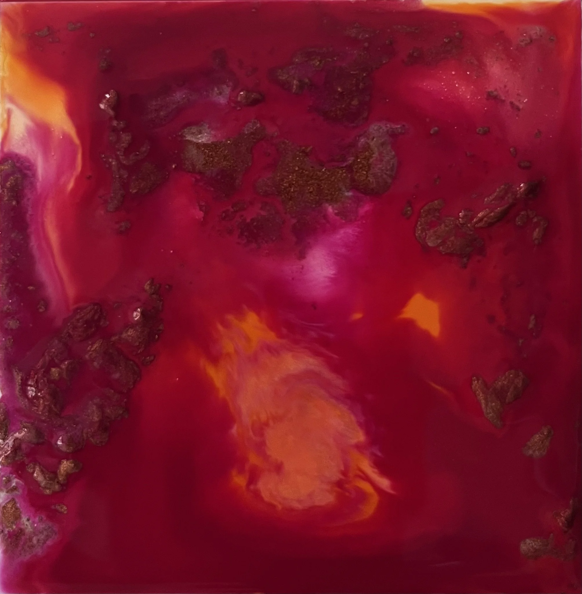 M. Träumerin Melissa Träumerin Träumerin Seattle based artist acrylic ink and water play painter dreamer creative writer pinks orange magenta