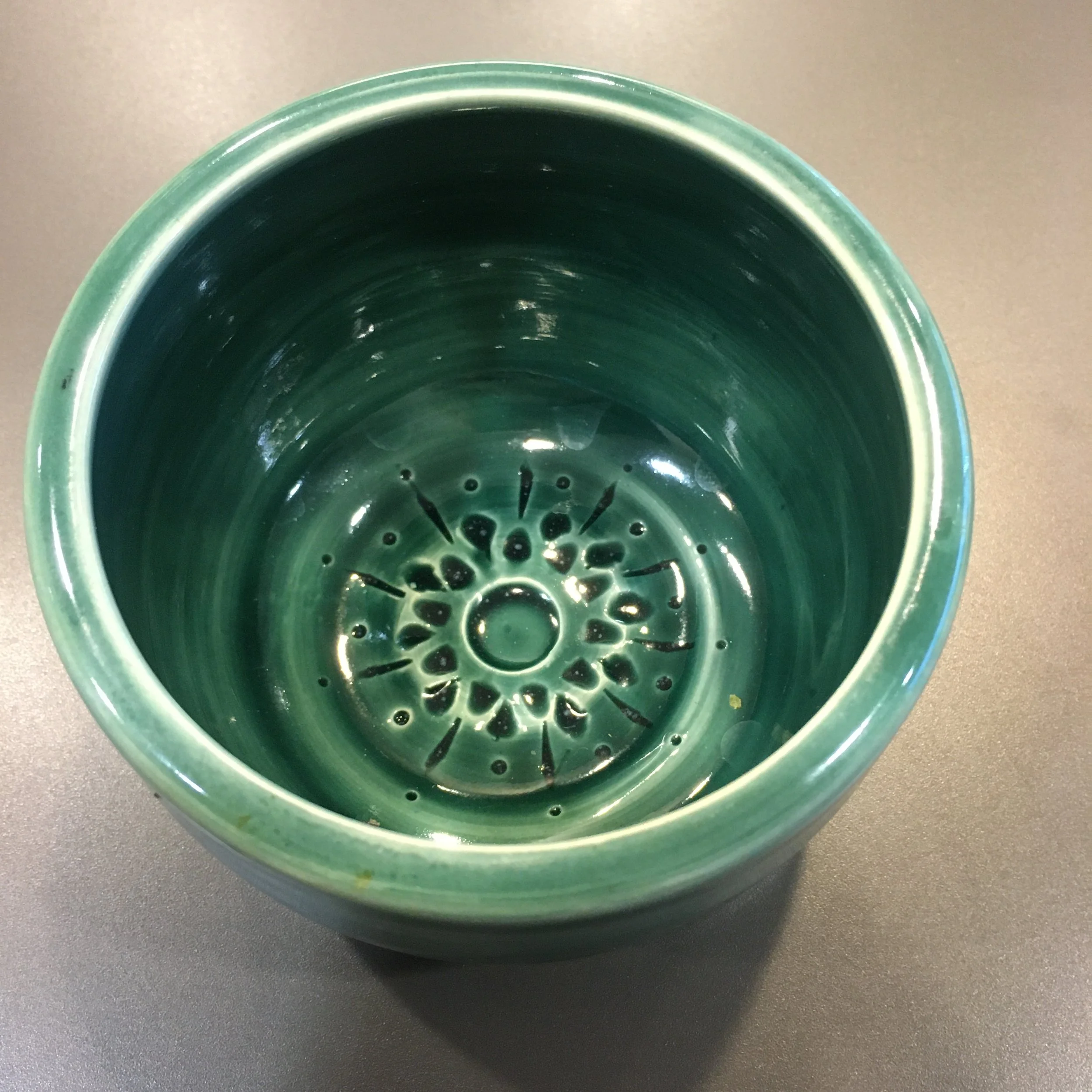 Clay, ceramics, bowl with impressions