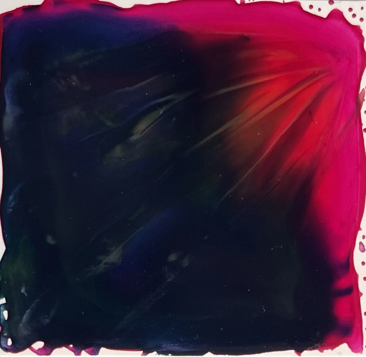 Pink play, radiate, yupo paper, Melissa Träumerin Traumerin Seattle artist acrylic ink play