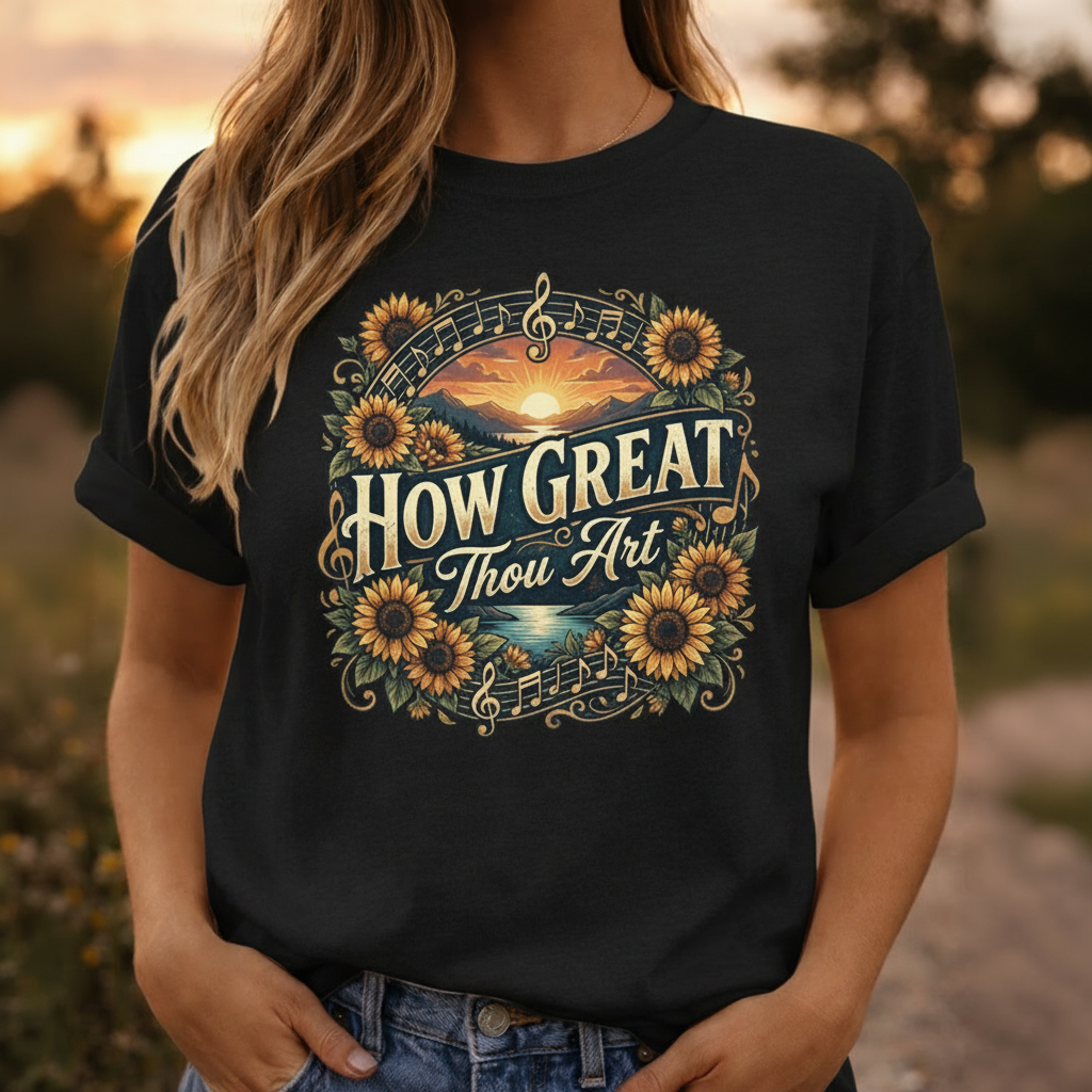 Sunset T-Shirt Model-Black.png