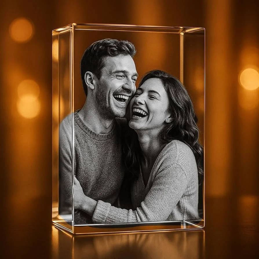 Engraved Crystal - 5x5x8 cm