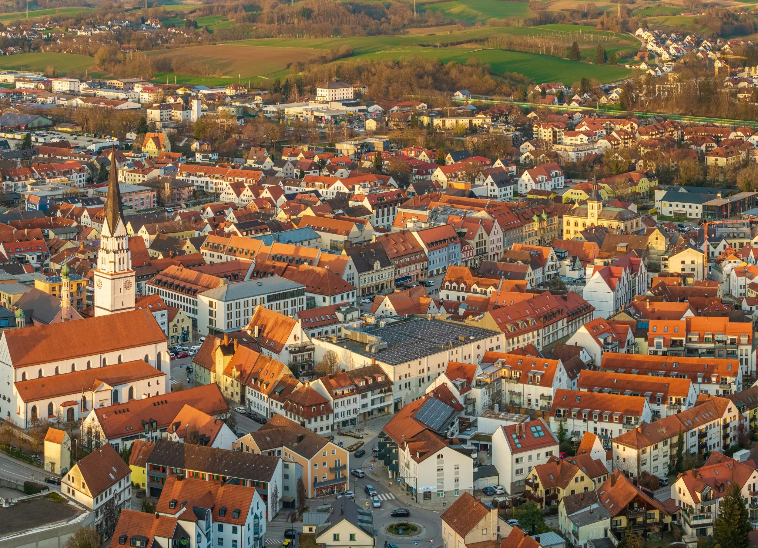 Pfaffenhofen an der Ilm von oben