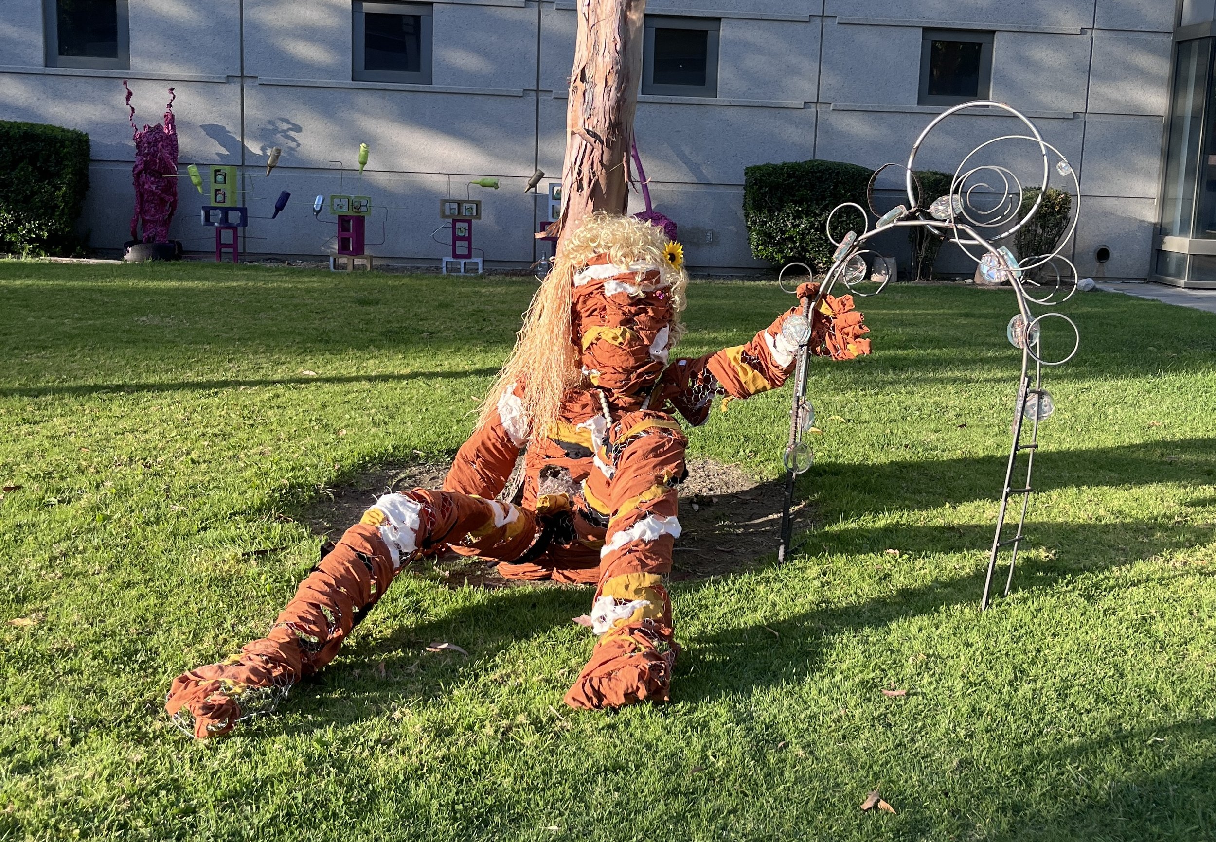 Yucca Man, 2026
Soft sculpture- chicken wire, scrap fabric, wildflowers