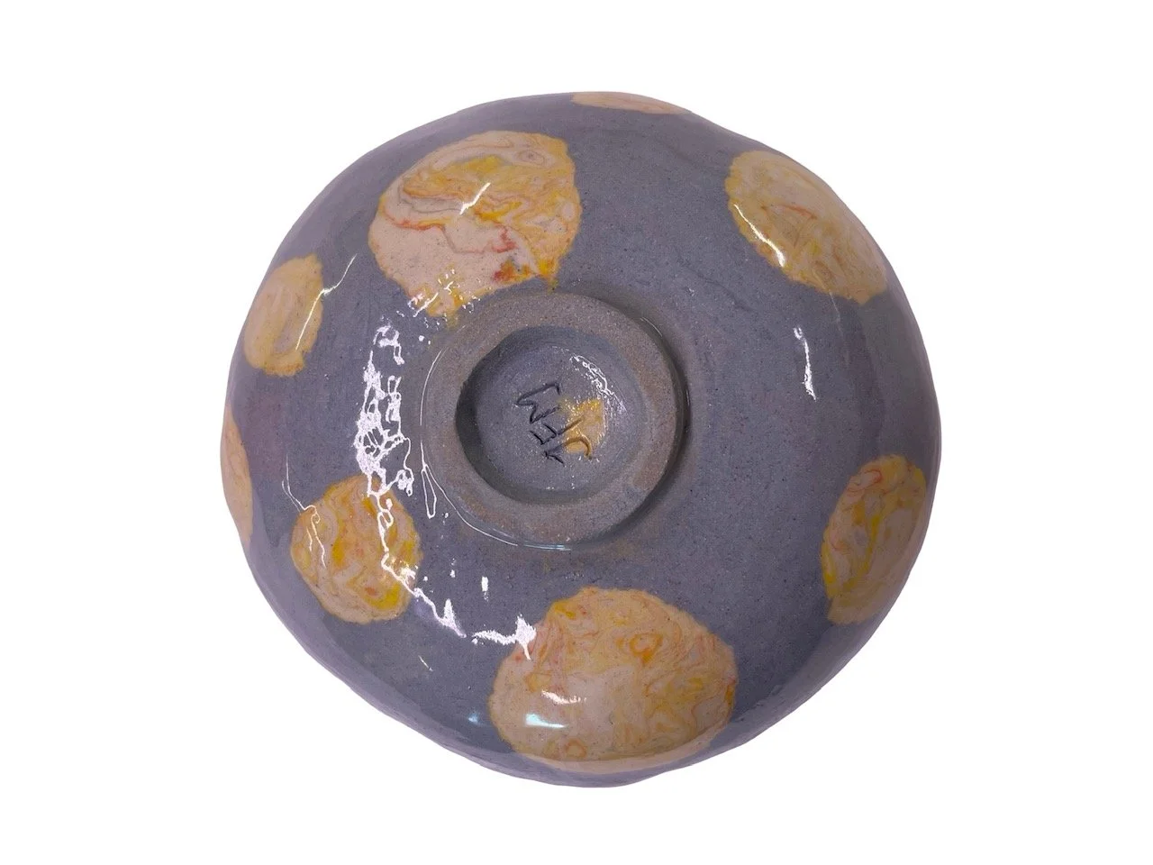 "Horizon Line" 
Nerikomi Serving Bowl, Cone 6,
13"DIA x 3"H, 2024