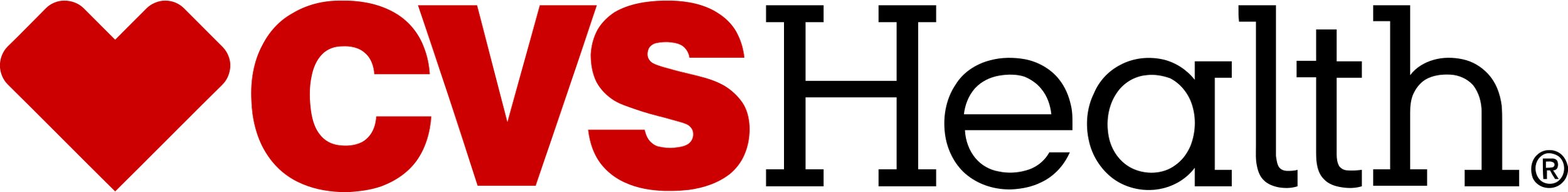 Cvs logo with a red heart symbol