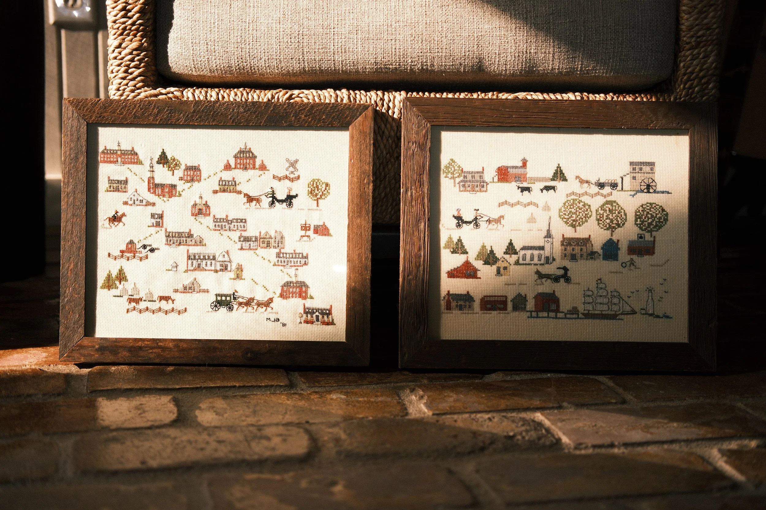 The Newbury Village Samplers – A Pair