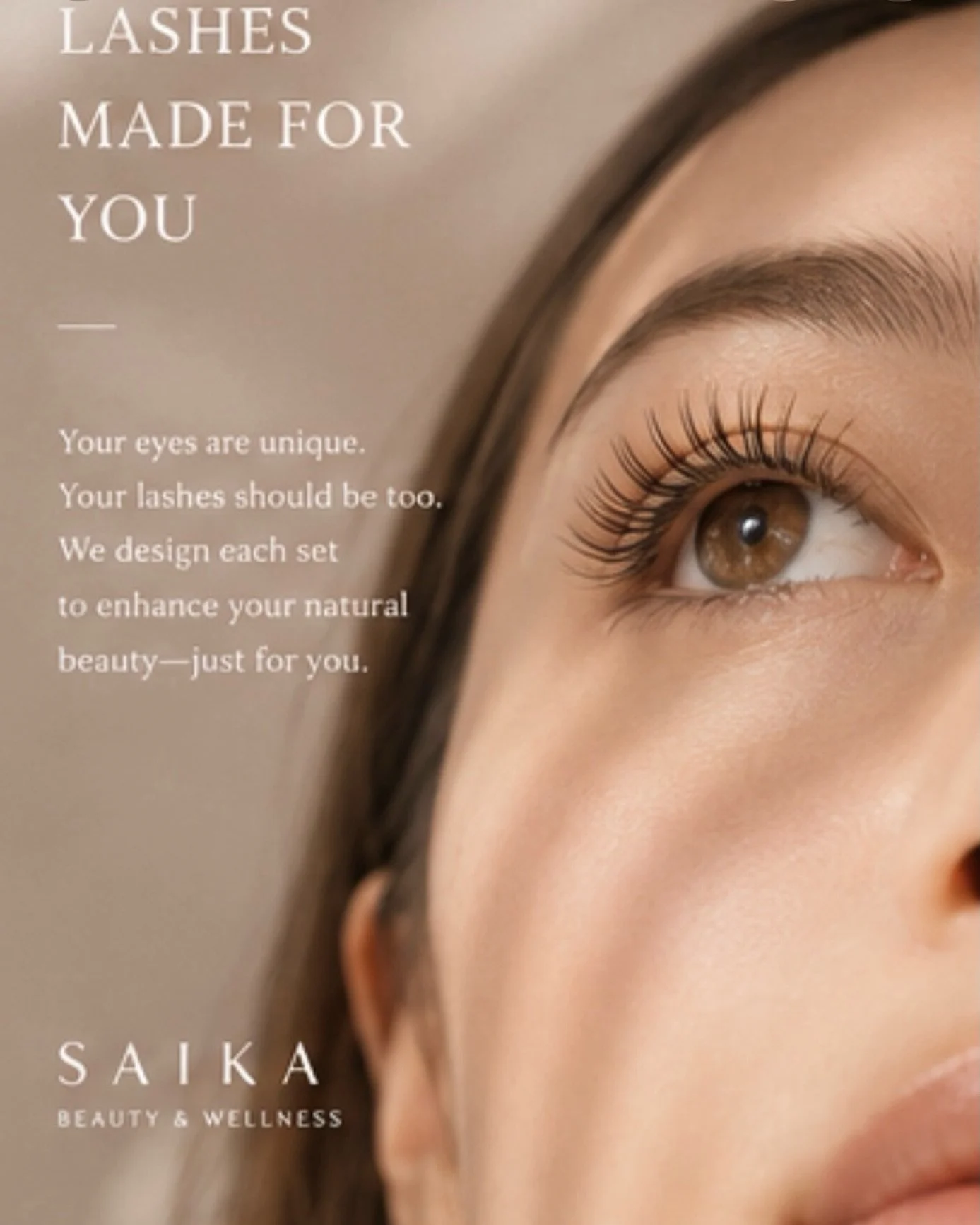 We prioritize what fits best for you! Whether you want a Classic, Hybrid, or Volume set each one is customized just for you. No one-size fits all because we are unique and so should your lashes be. 
Book your next lash set today for natural beauty to