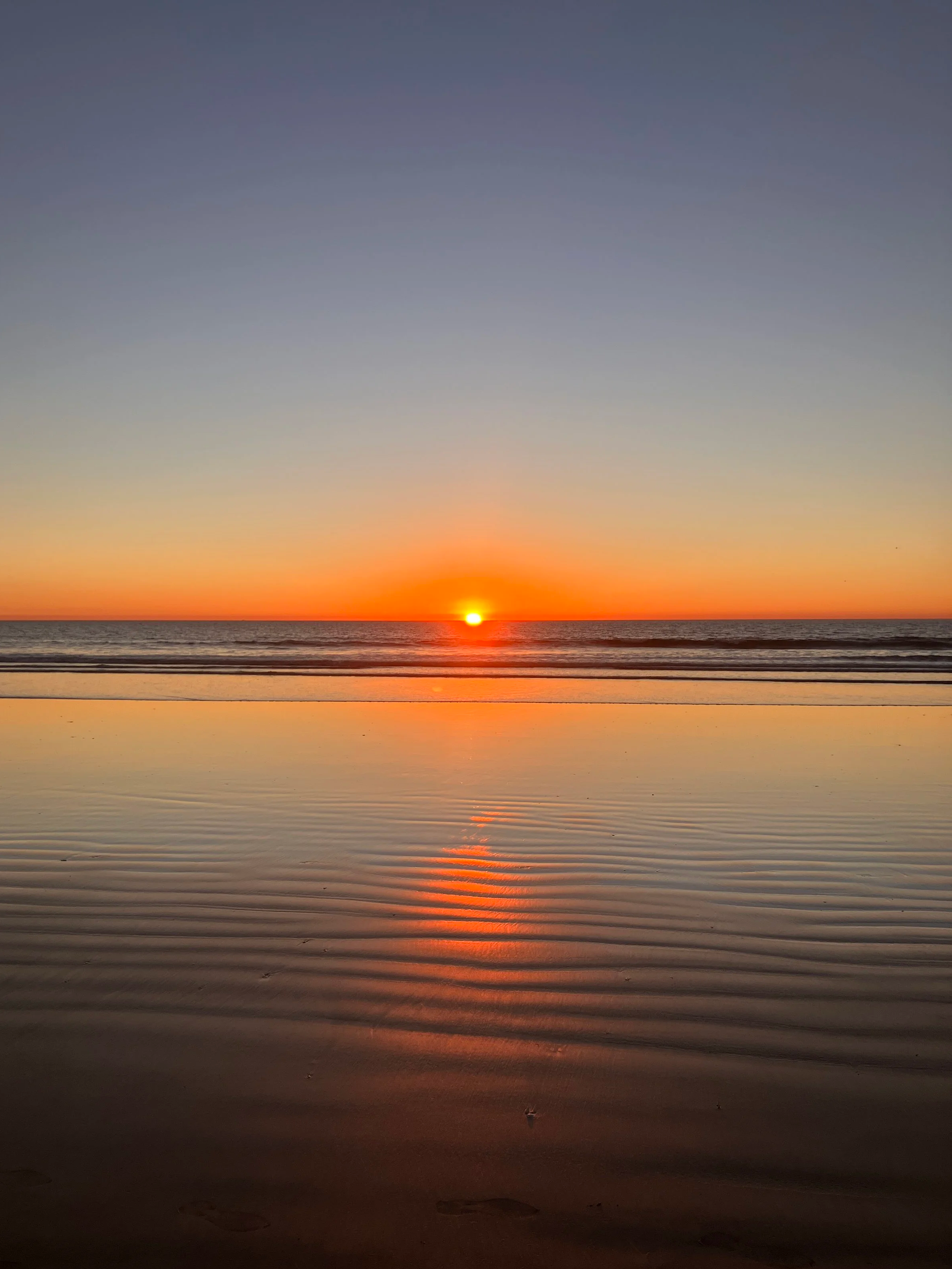 Pacific Ocean sunset from Oceanside, California