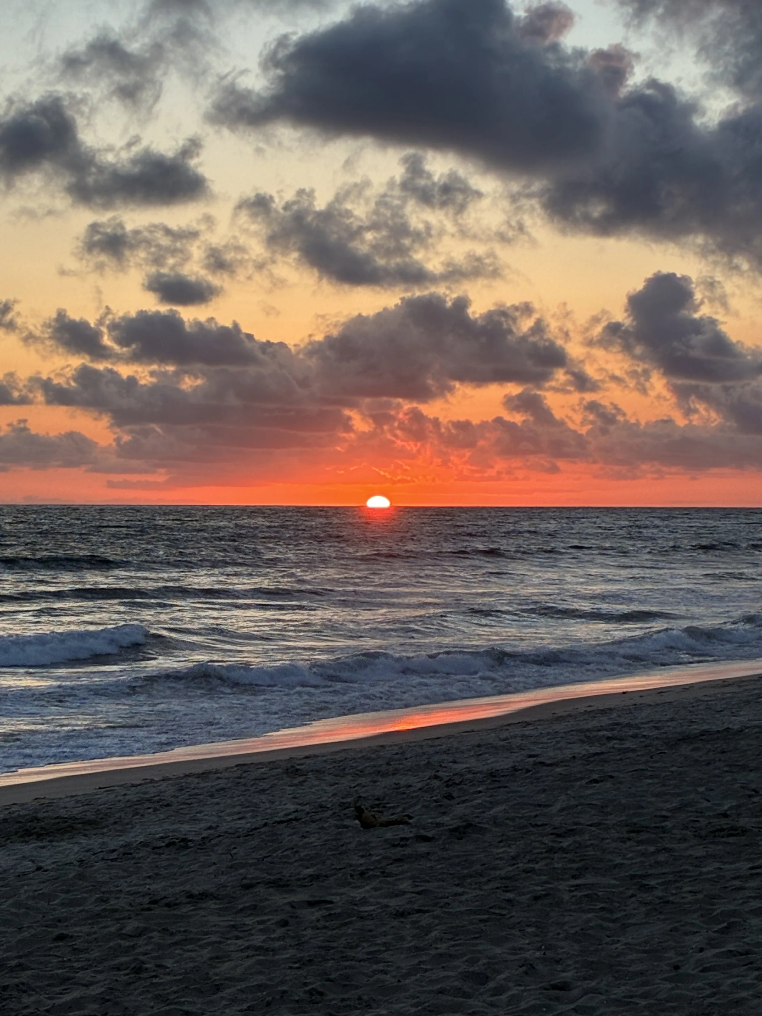 Sunset at Tamarack Beach in Carlsbad, California