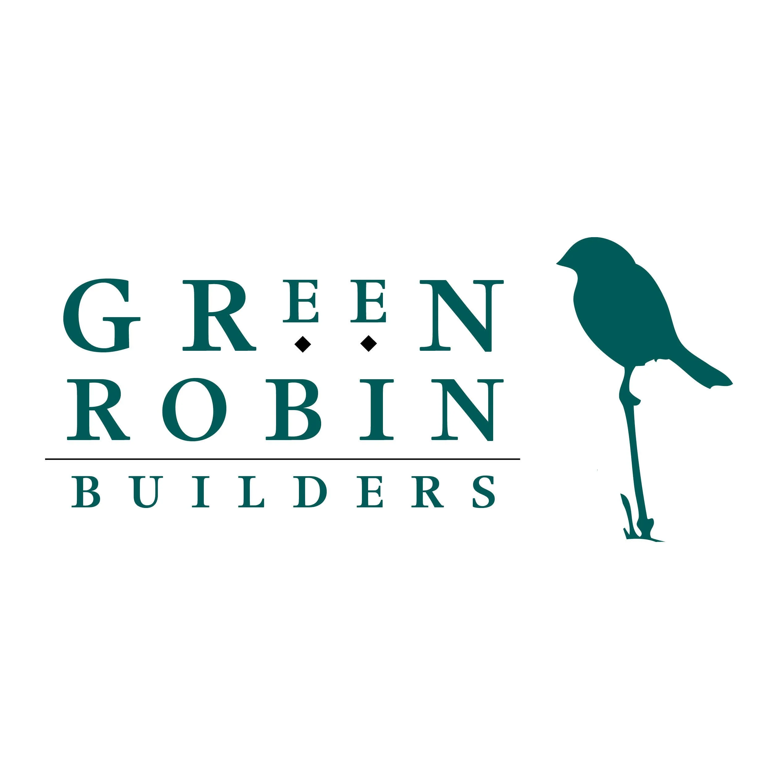 Green Earth Builders logo with a bird silhouette and the word "green" in large font.