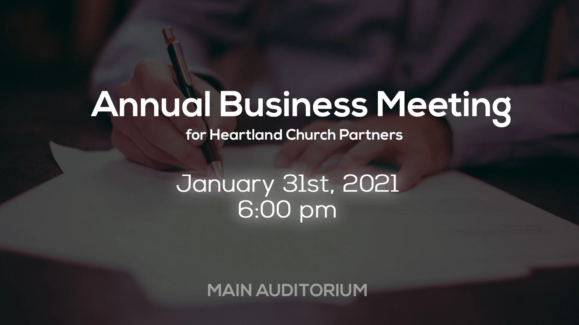 Annual Business Meeting for Partners