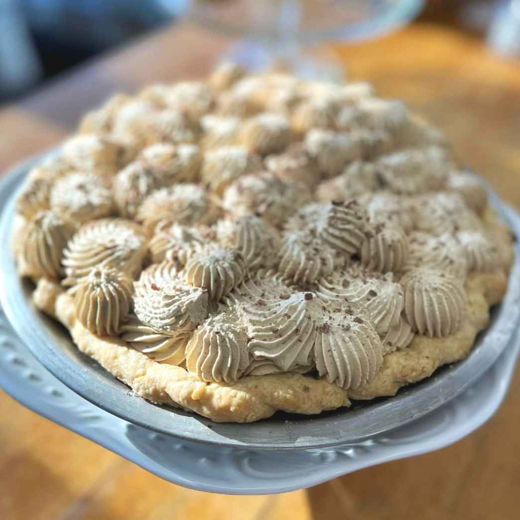 Chocolate Cream Pie with Espresso Whipped Cream