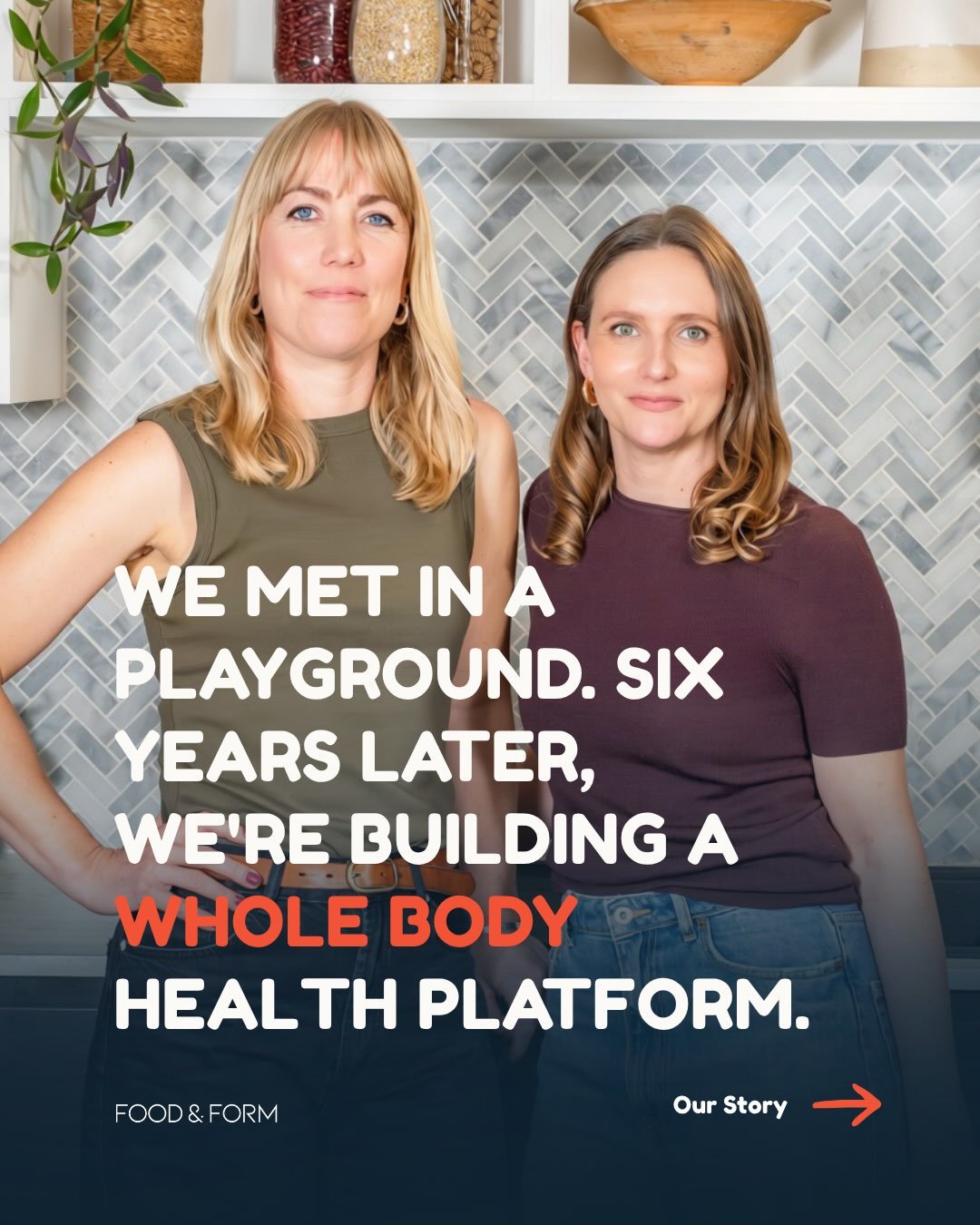 We met in a playground six years ago, when our boys were about to start school. They&rsquo;re still friends, and so are we.

Food &amp; Form came out of watching so many people on GLP-1 medications lose weight but struggle with side effects, muscle l