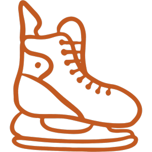 Hockey skate icon
