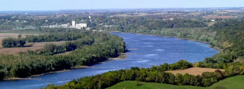Glasgow River Overlook in Missouri