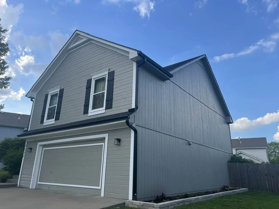 Gutter Installation on a Two-Story Home