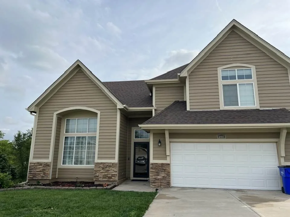 Two-Story Residential Gutter &amp; Downspout Installation