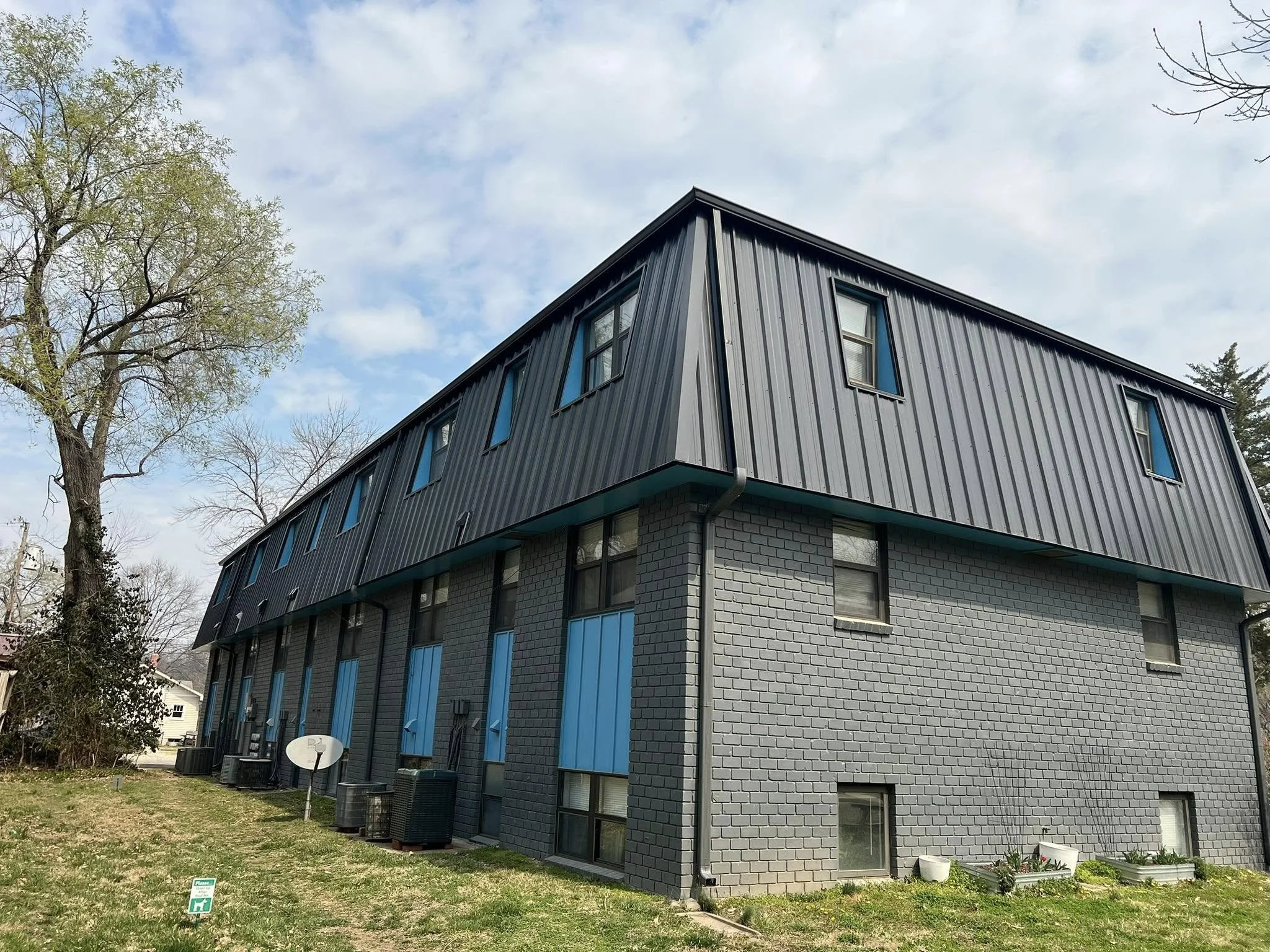 Apartment Complex Gutter Installation