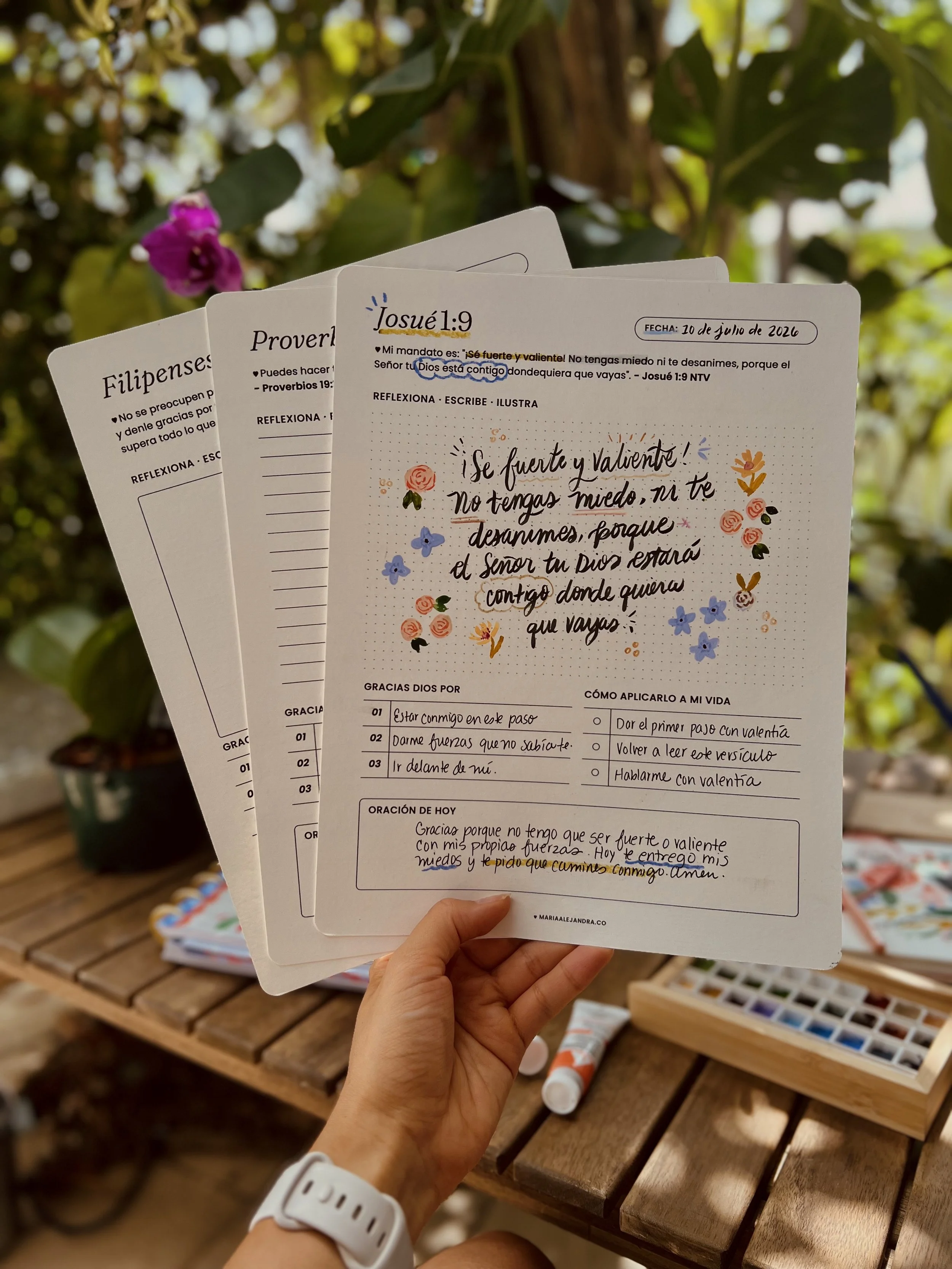Devocional Gratis | Versículos para Bible Journaling y Lettering