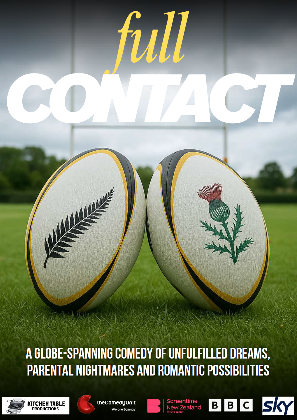 A romantic comedy about an ex-All Black finding love in Scotland. A co-production being developed between Kitchen Table, Screentime and The Comedy Unit in Glasgow.
