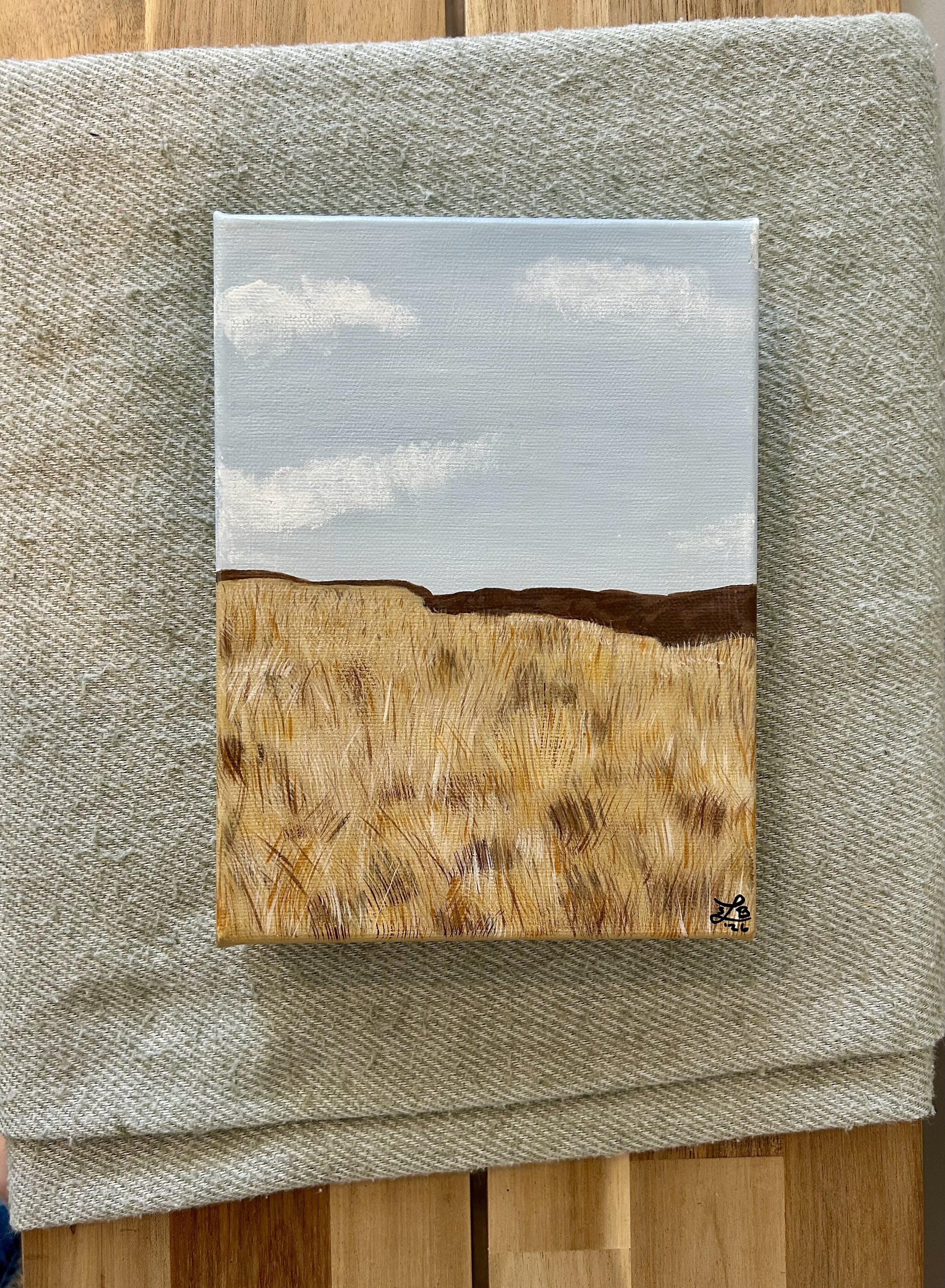 LATE SUMMER: Original Acrylic Painting, 6" x 8"