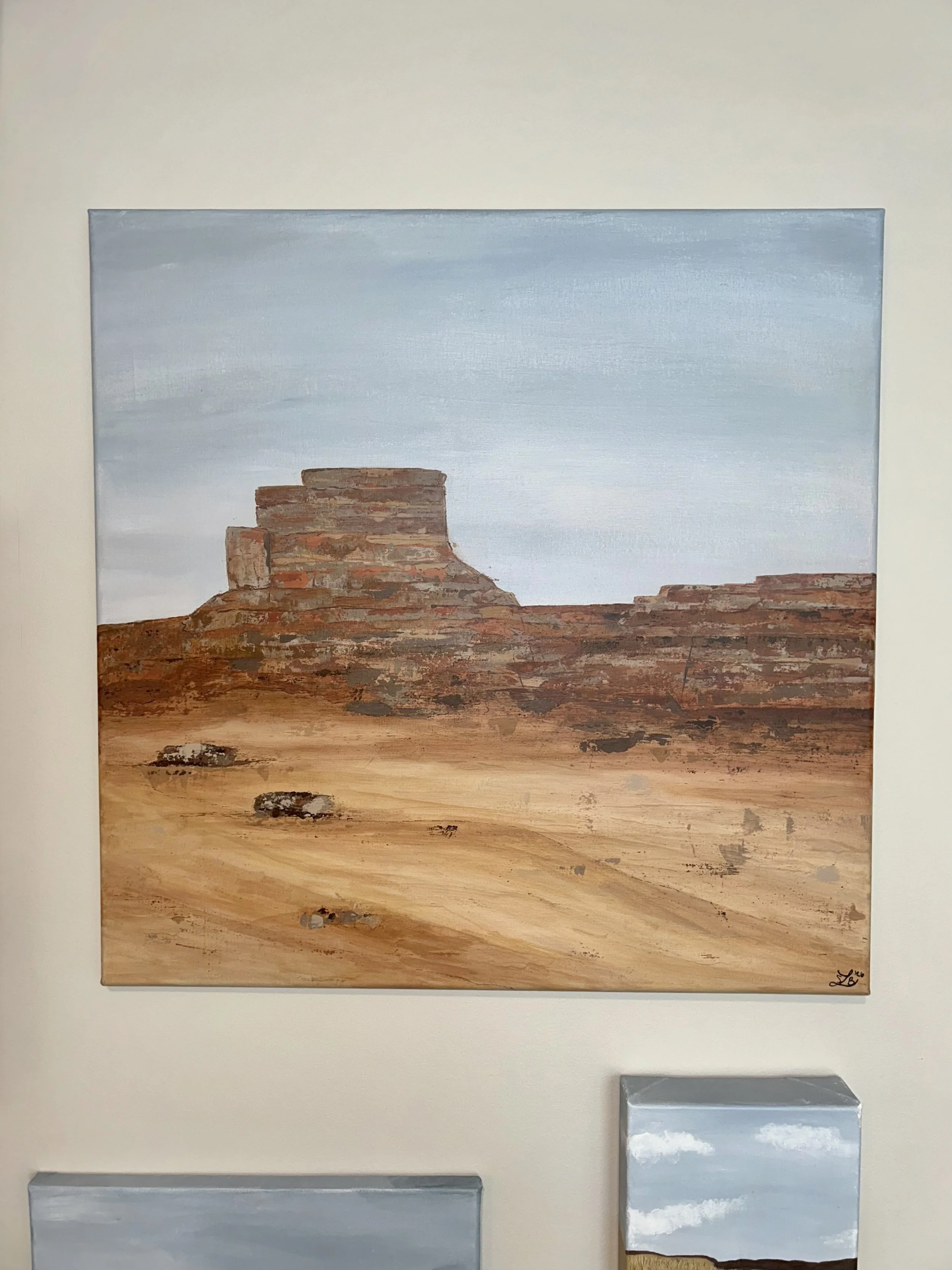RUSTY RIDGE: Original Acrylic Painting, 20" x 20"