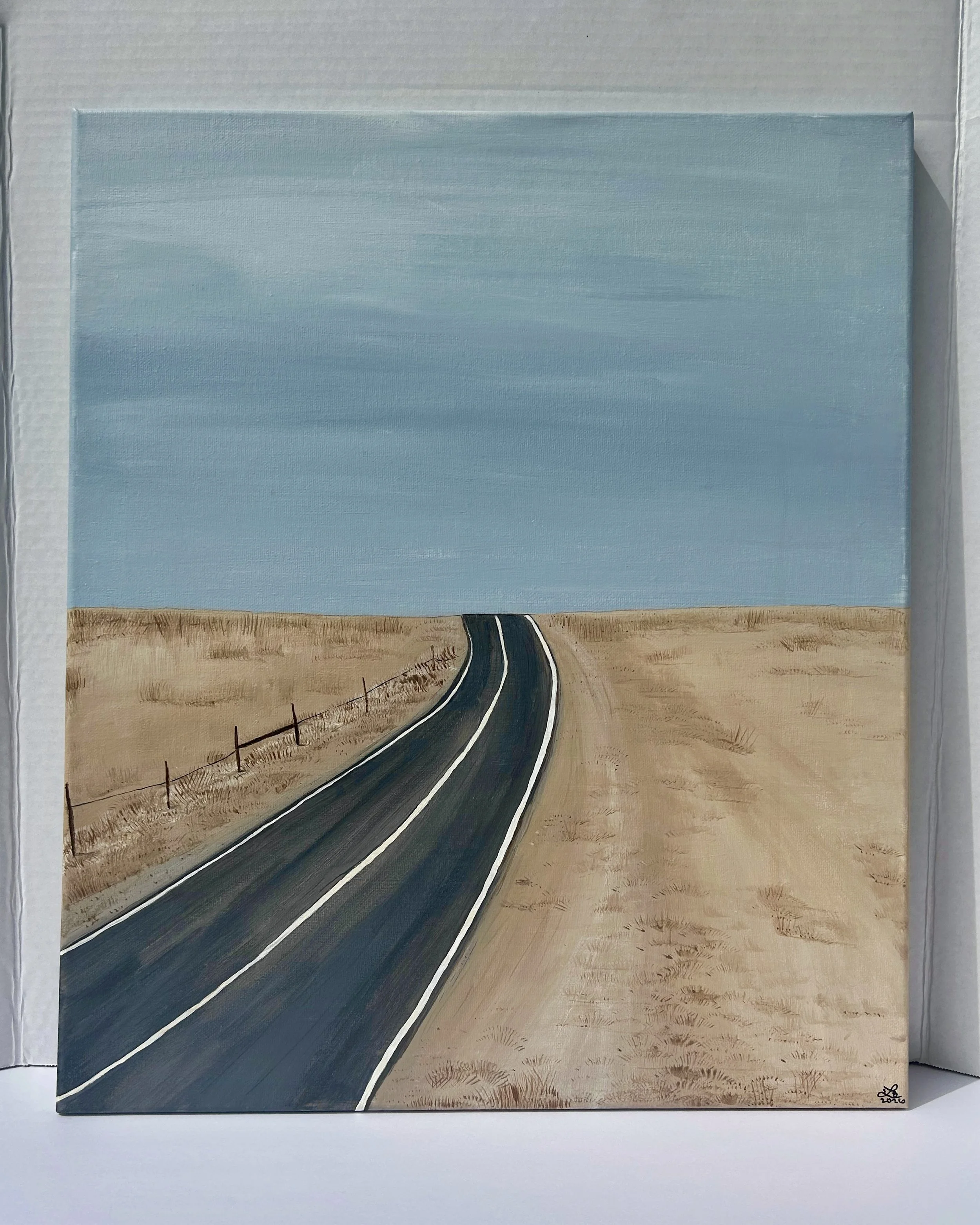 Somewhere Between: Original Acrylic Painting, 16 x 20