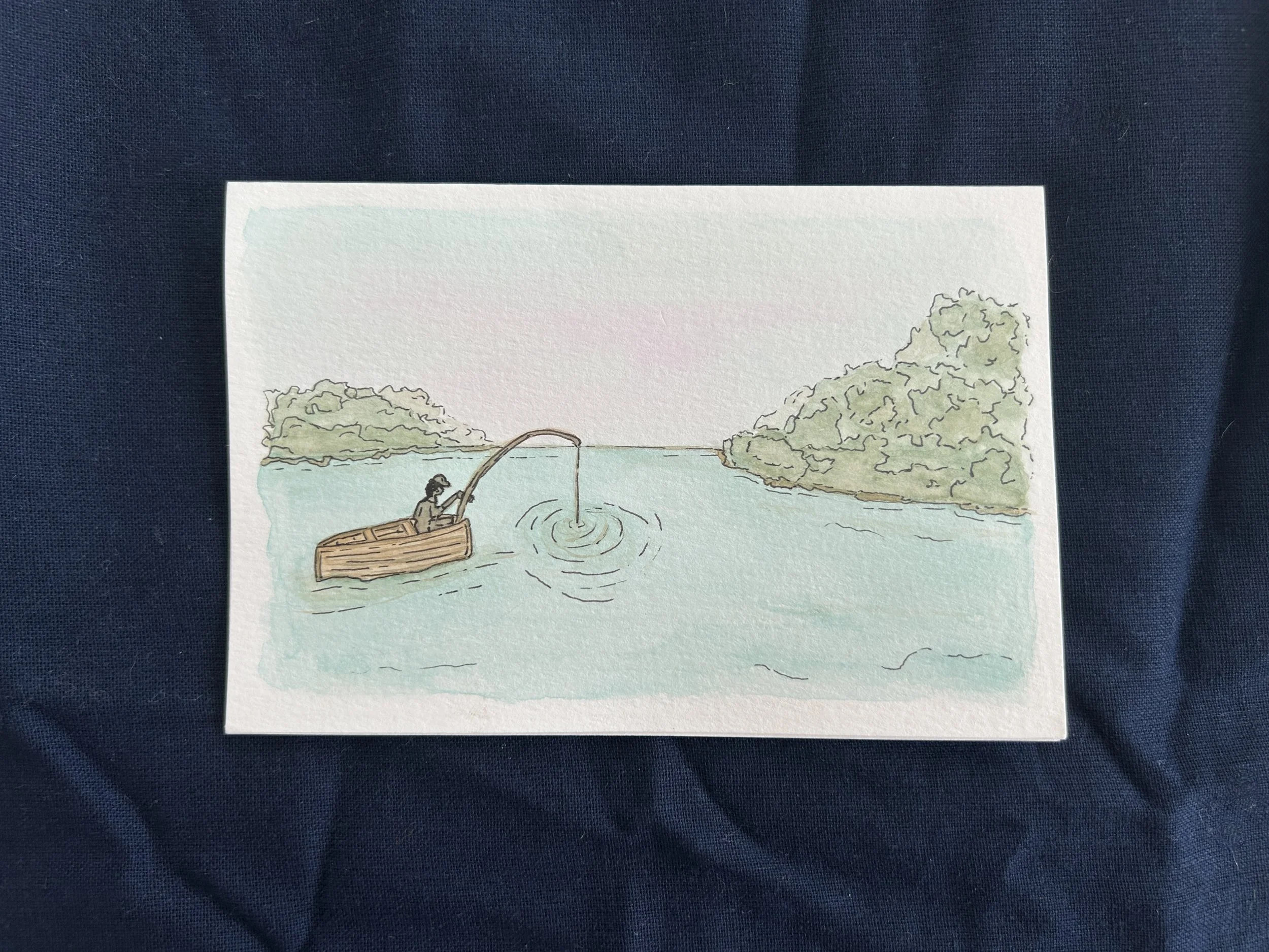 Lake Fishing at Sunset_Navy.JPG