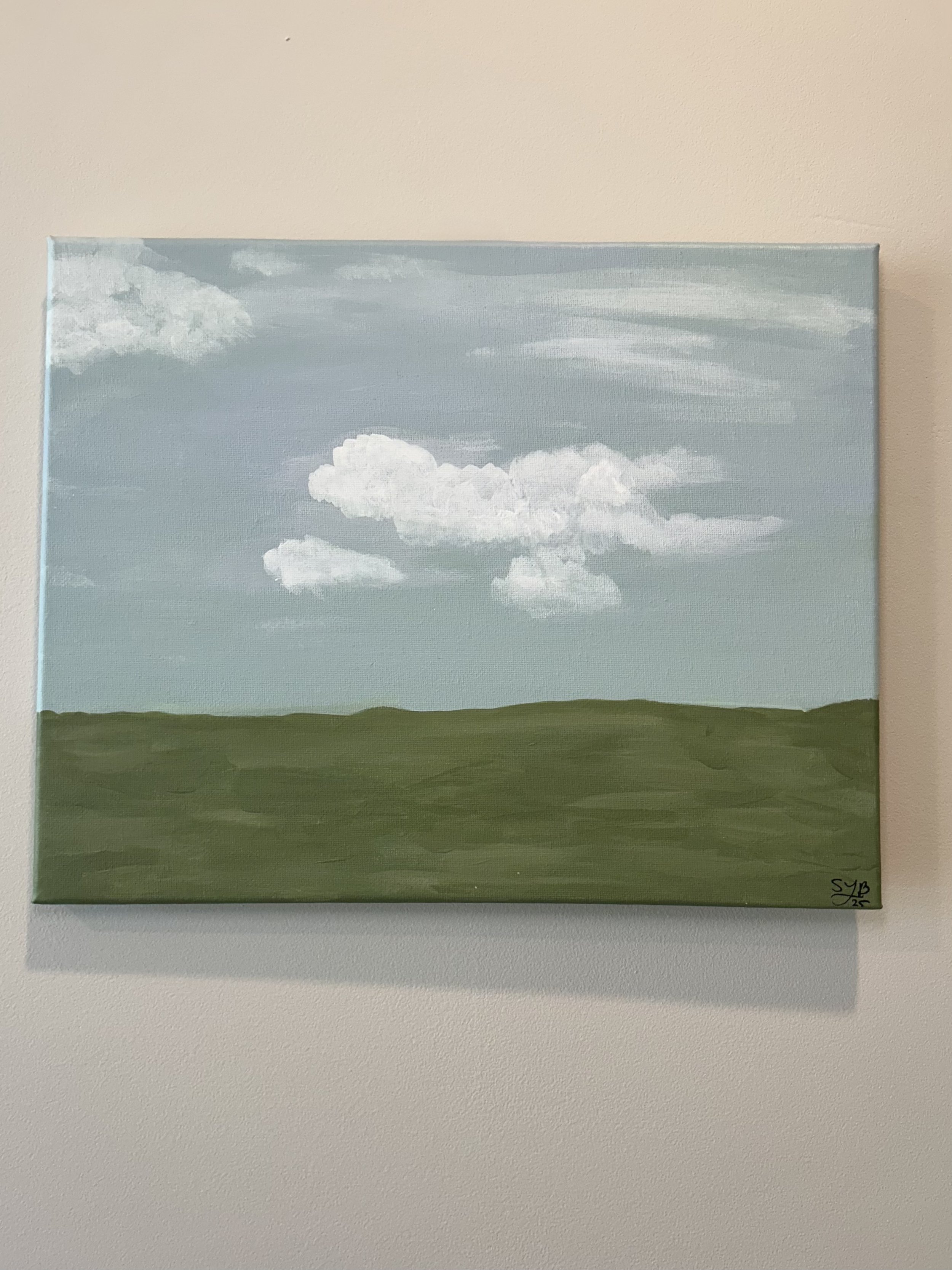 OPEN MEADOW: Original Acrylic Painting, 11" x 14"