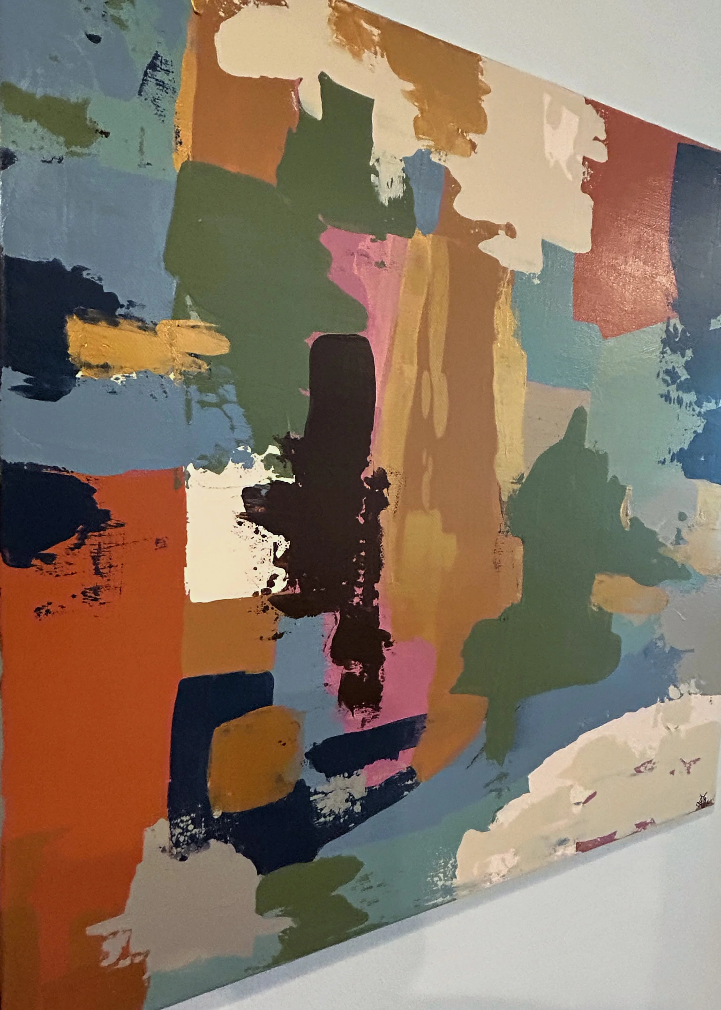 (SOLD) PERSONAL PALETTE: Original Acrylic Abstract, 20 x 20