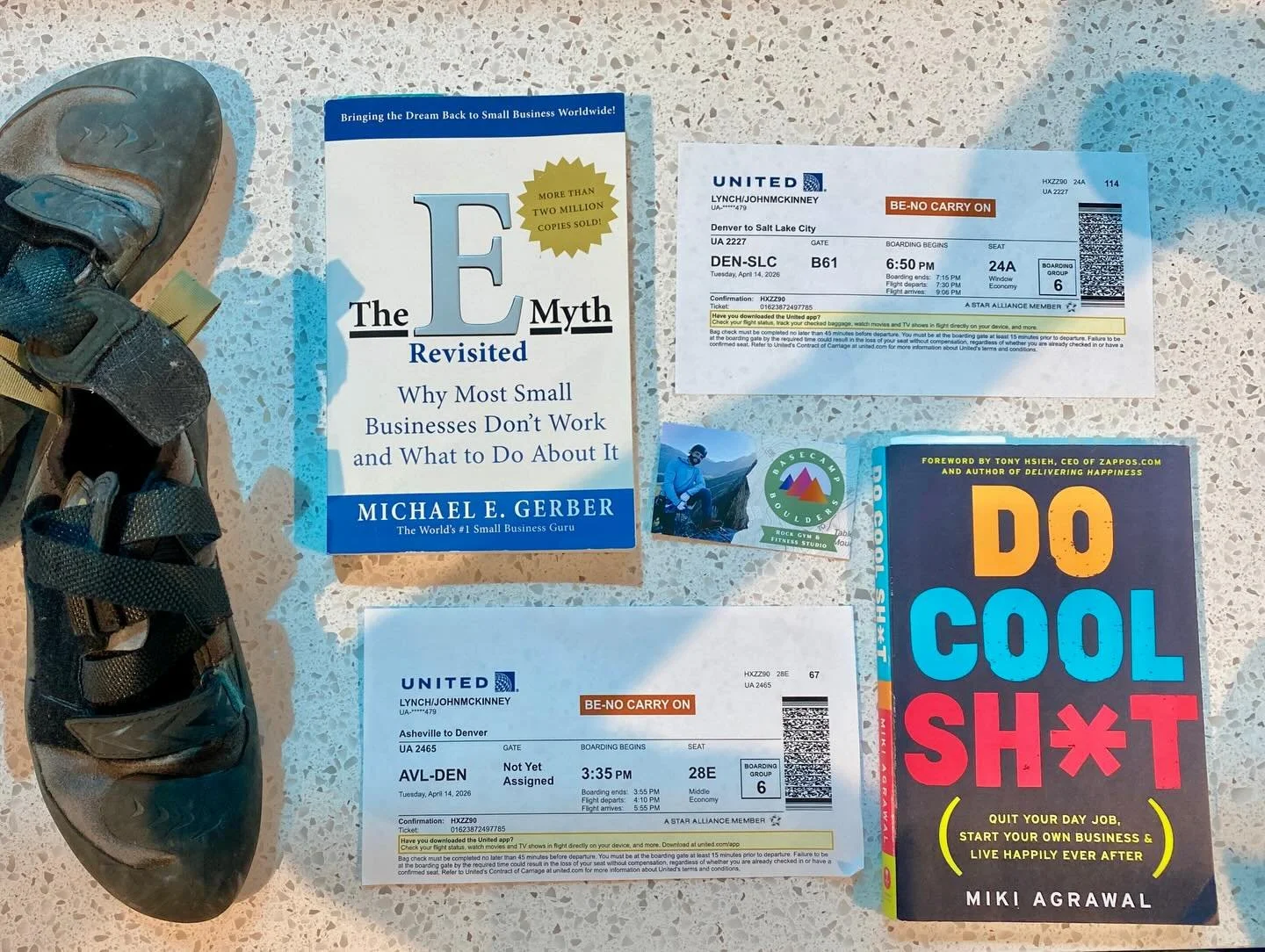 Flying away to Salt Lake for the @climbingwallassociation conference! Can&rsquo;t wait to talk to learn more about the latest industry trends and talk to cool vendors!! Especially looking forward to meeting the pros @rockwerx in person 
⁣⁣
Have a fav
