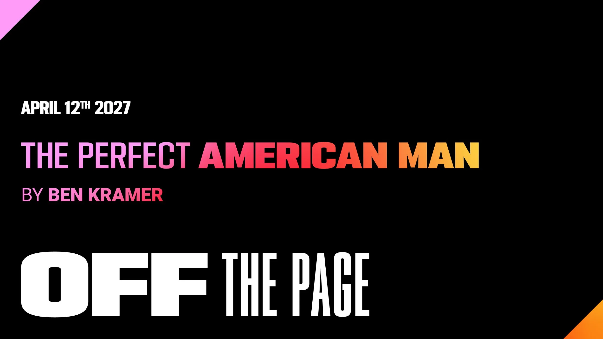 The Perfect American Man
